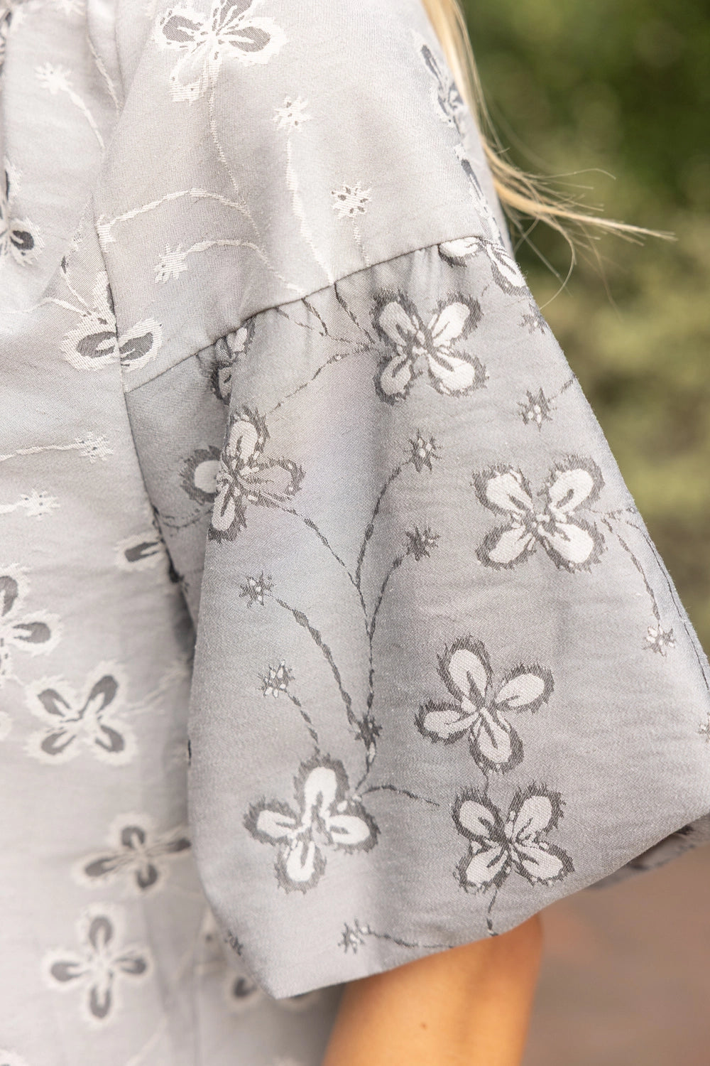Silver Bloom Blouse