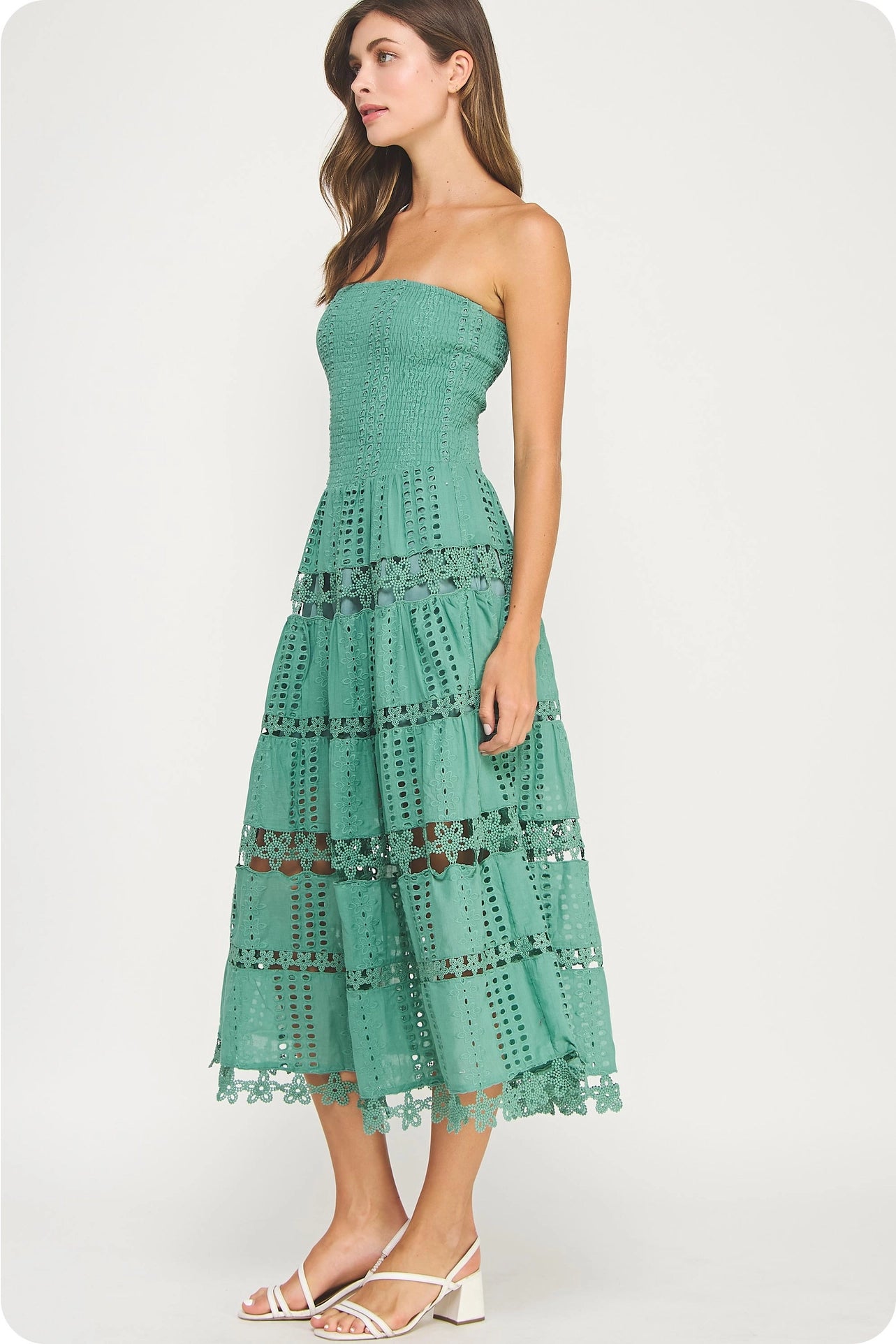 The Eloise Dress - Beryl Green