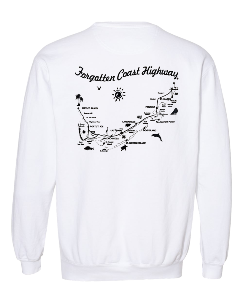 Forgotten Coast Highway Crewneck Sweatshirt