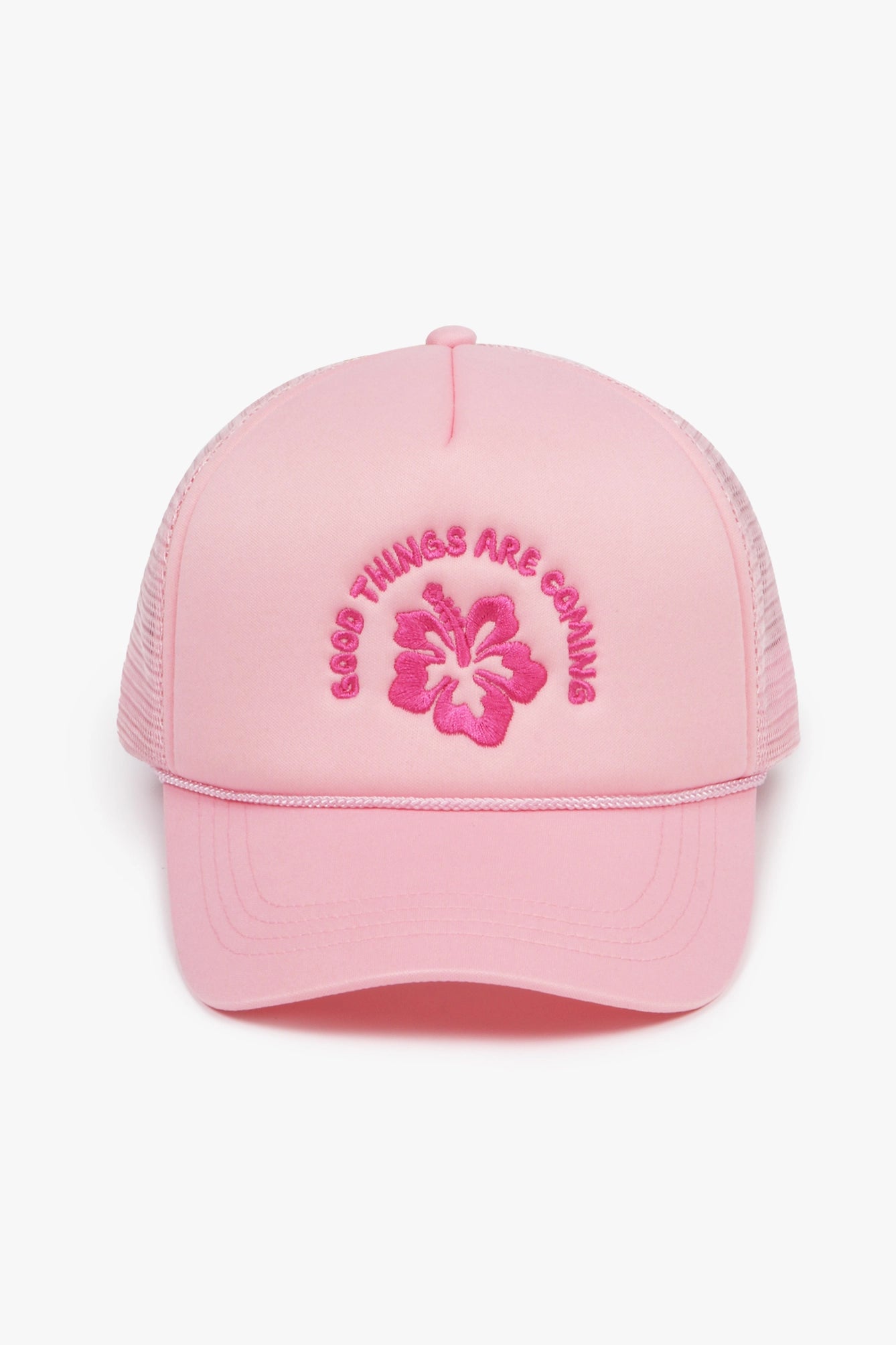 Good Things Are Coming Hibiscus Meshback Cap