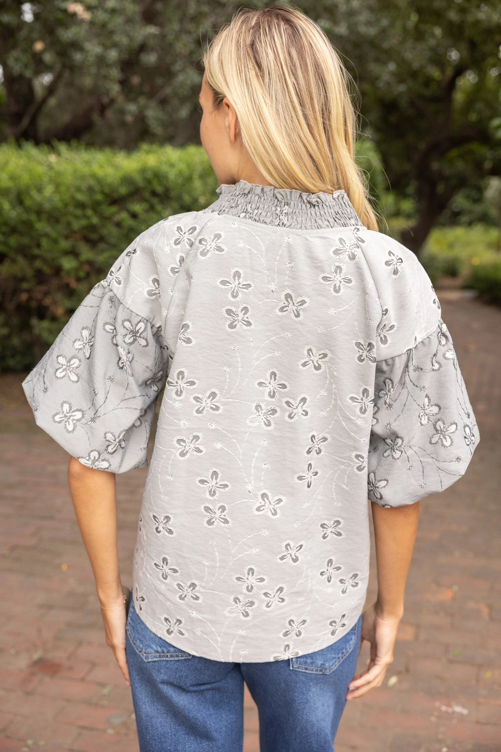 Silver Bloom Blouse
