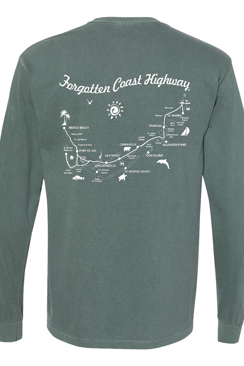 Forgotten Coast Highway Long Sleeve T-Shirt