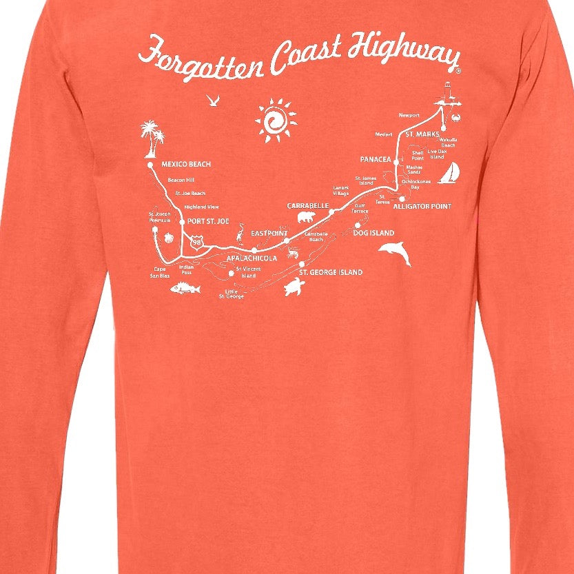 Forgotten Coast Highway Long Sleeve T-Shirt