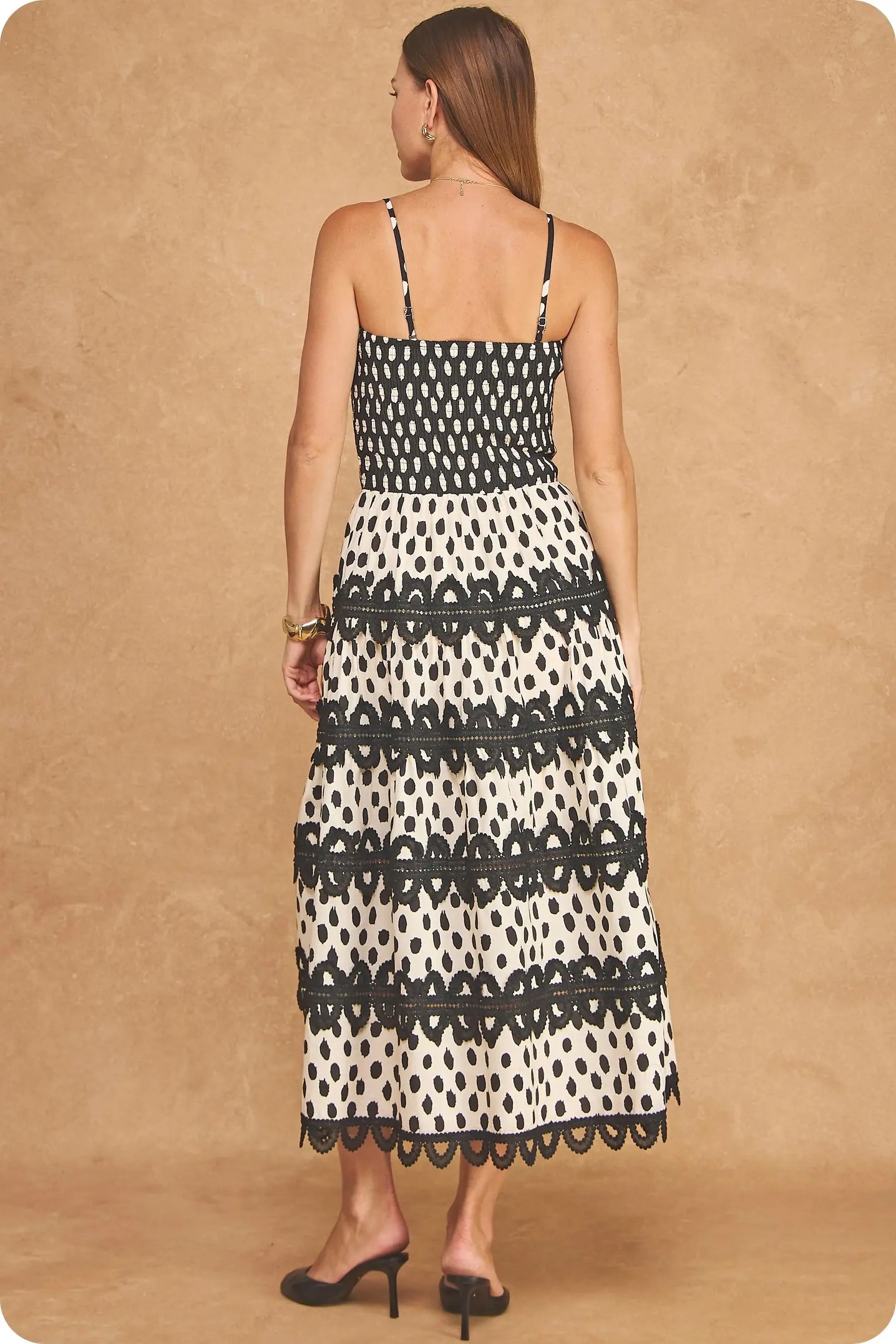 The Eloise Dress - Abstract Polka Dot