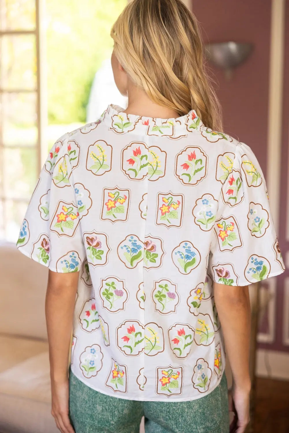 Garden Letter Stamp Shirt