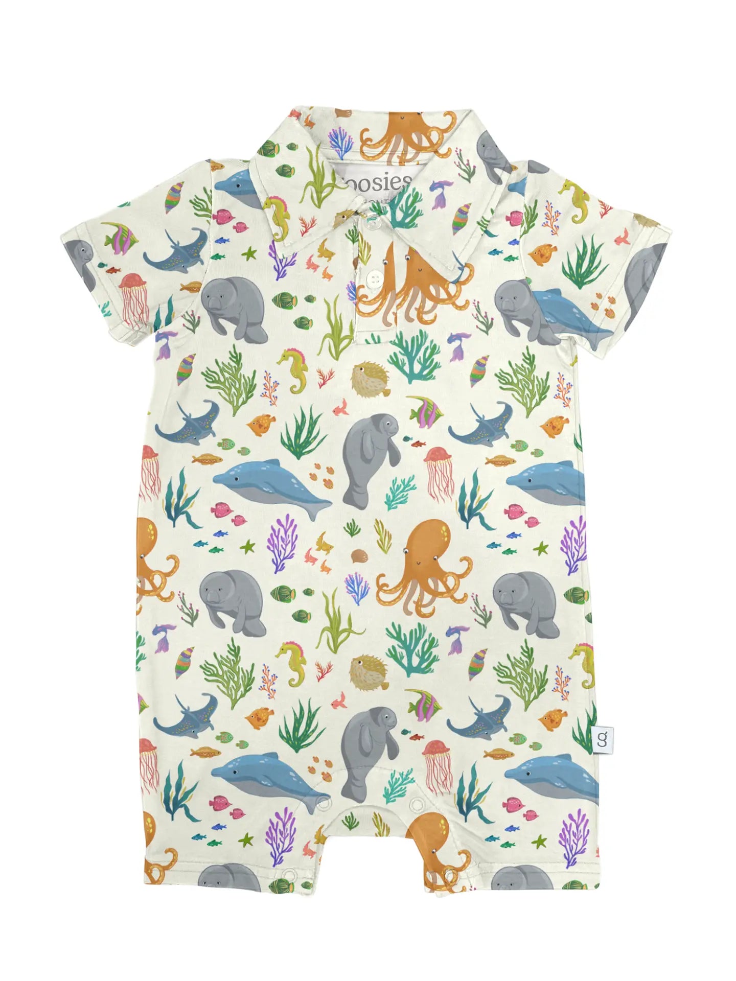 Ocean Friends Polo Romper