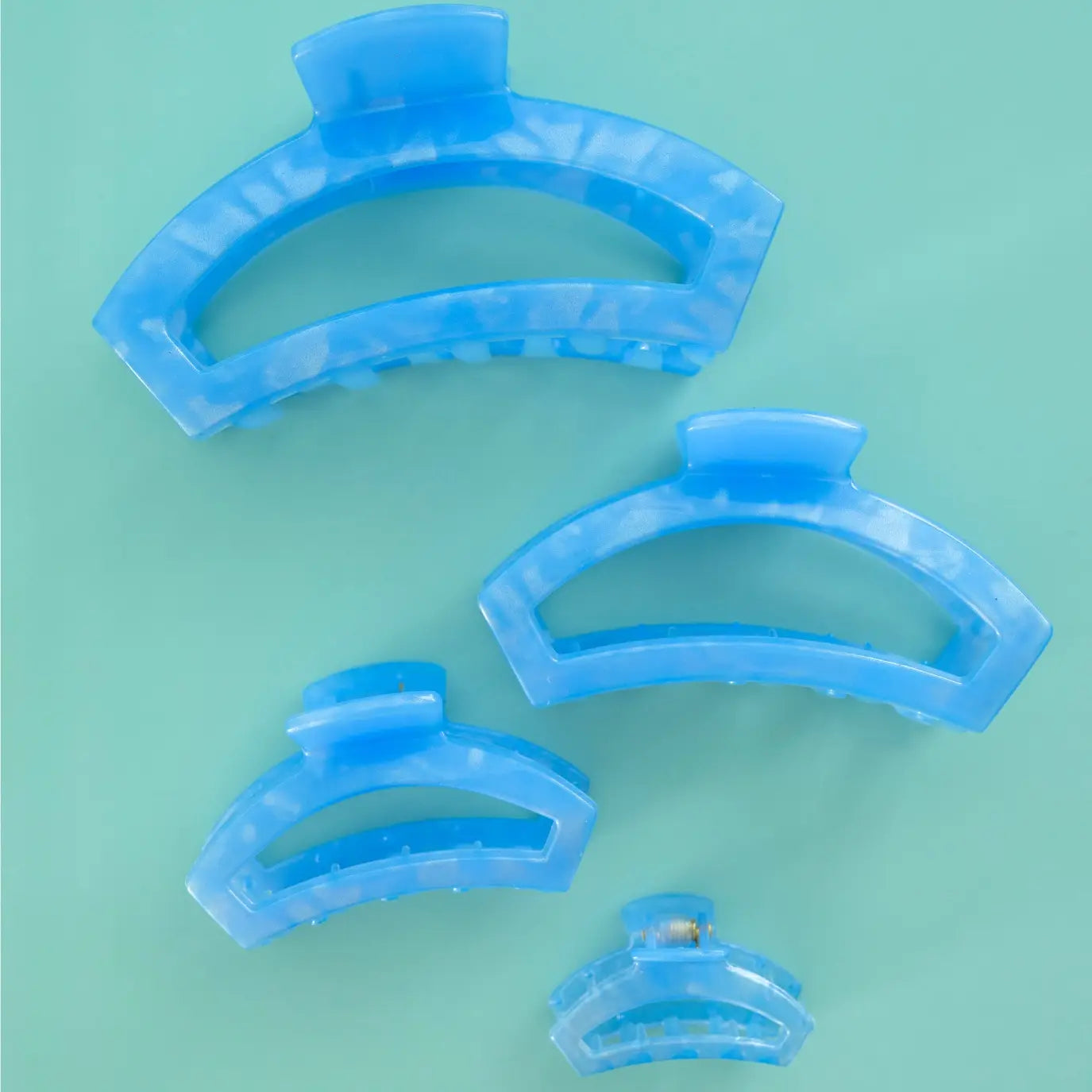 Blue Lagoon Open Claw Clip - Multiple Sizes