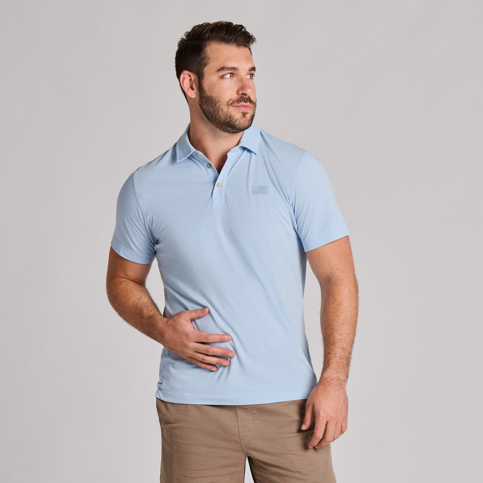 US Flag Short Sleeve Crusher-LITE Polo
