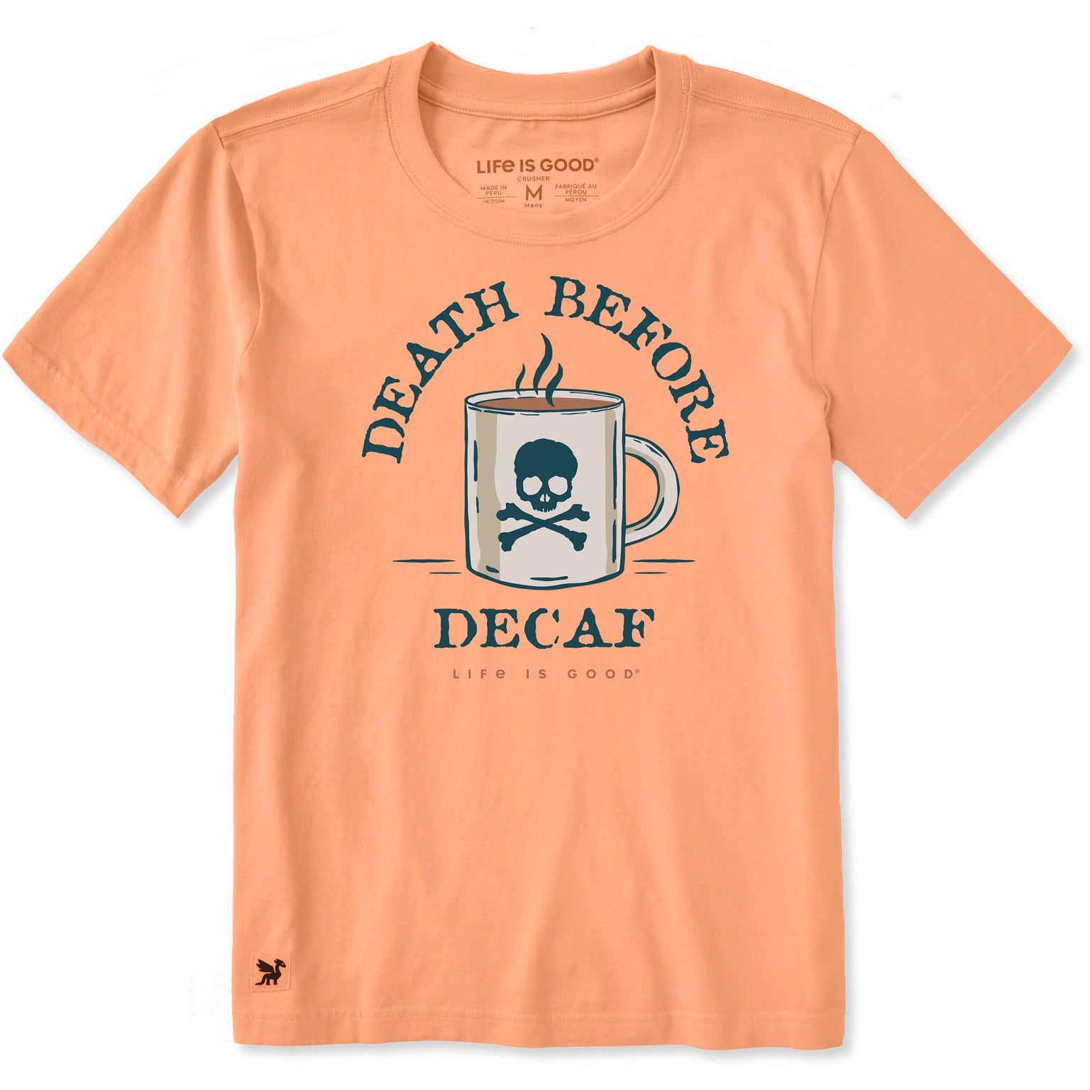 Death Before Decaf Short Sleeve Crusher Tee