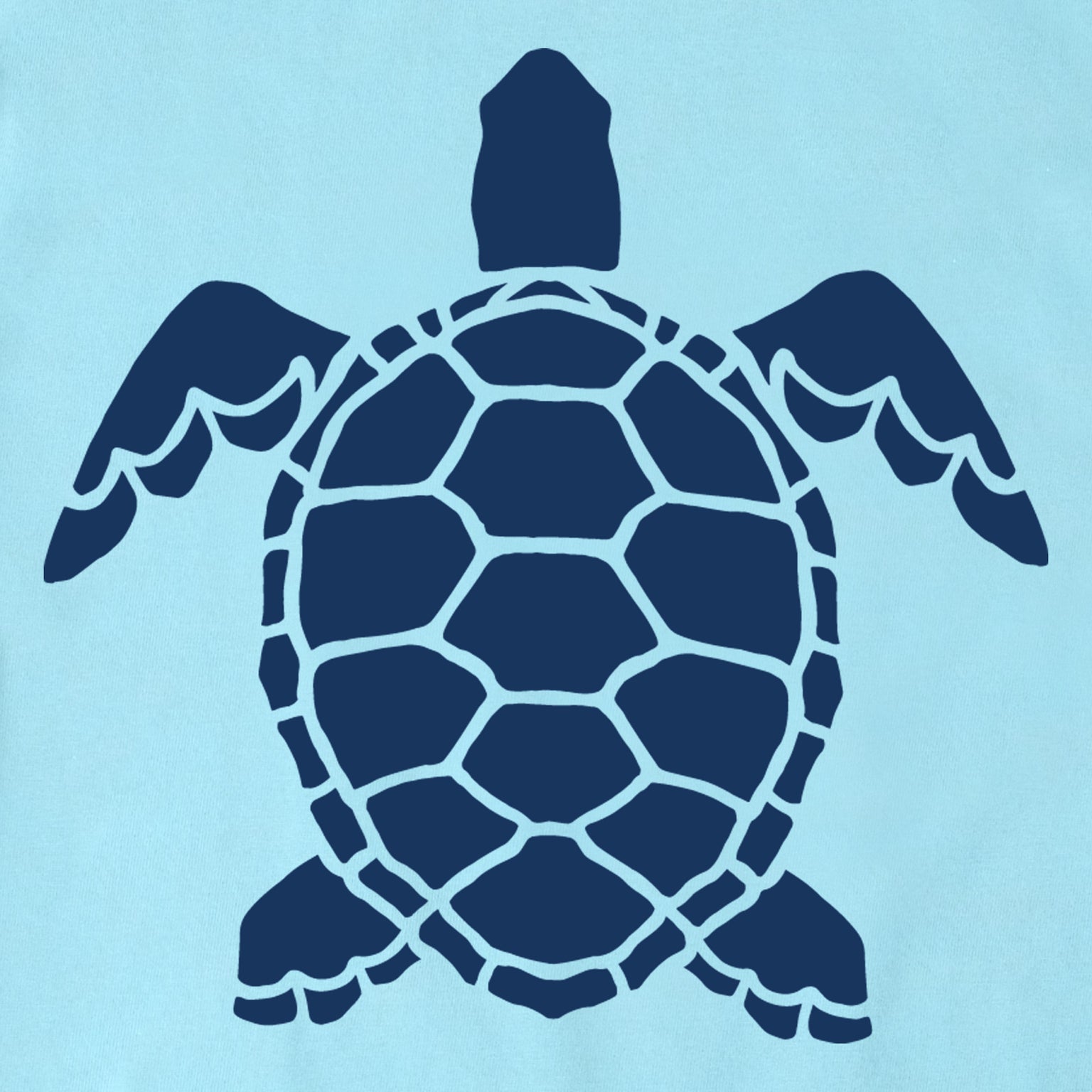 Beachy Turtle Short Sleeve Crusher Vee