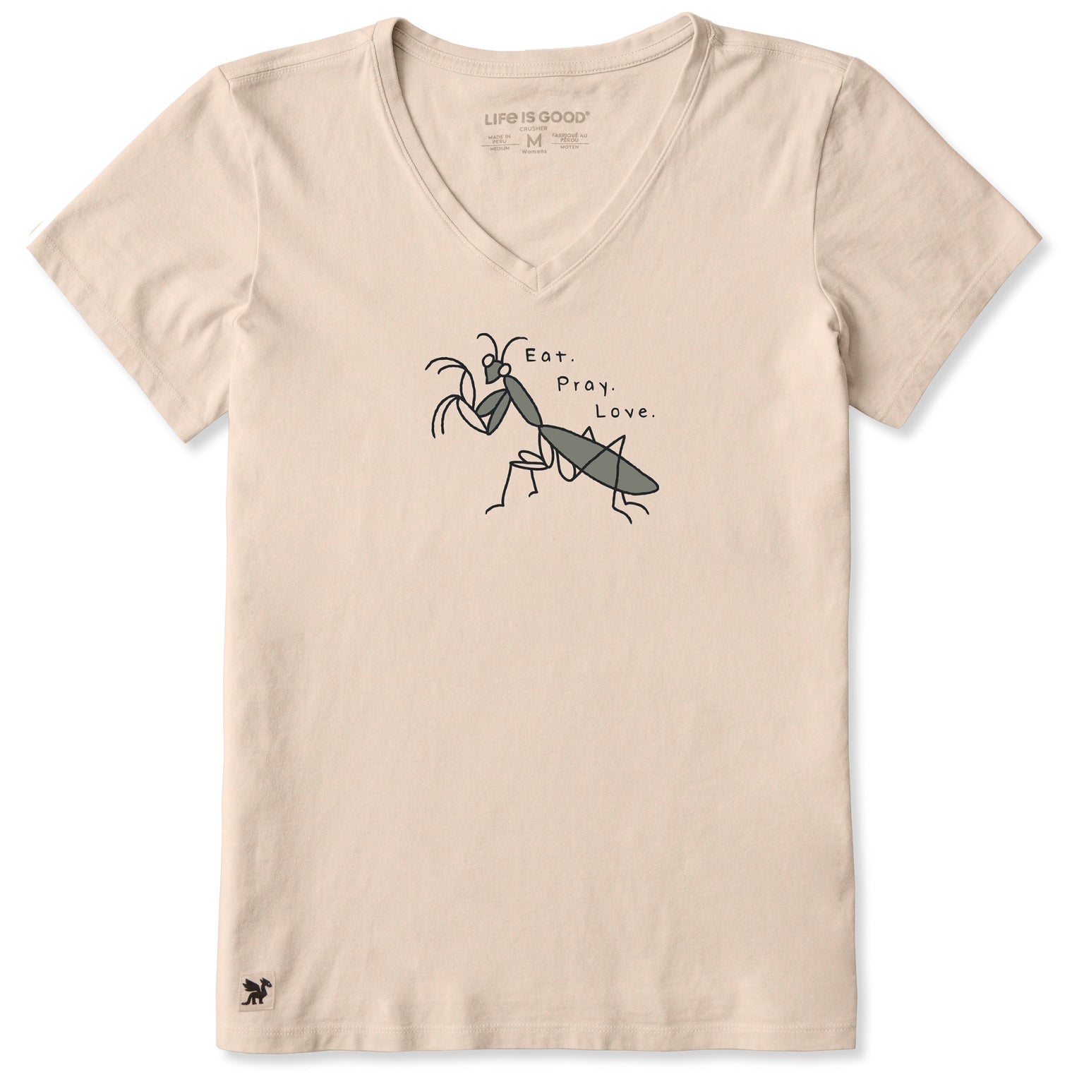 Eat Pray Love Mantis Short Sleeve Vee