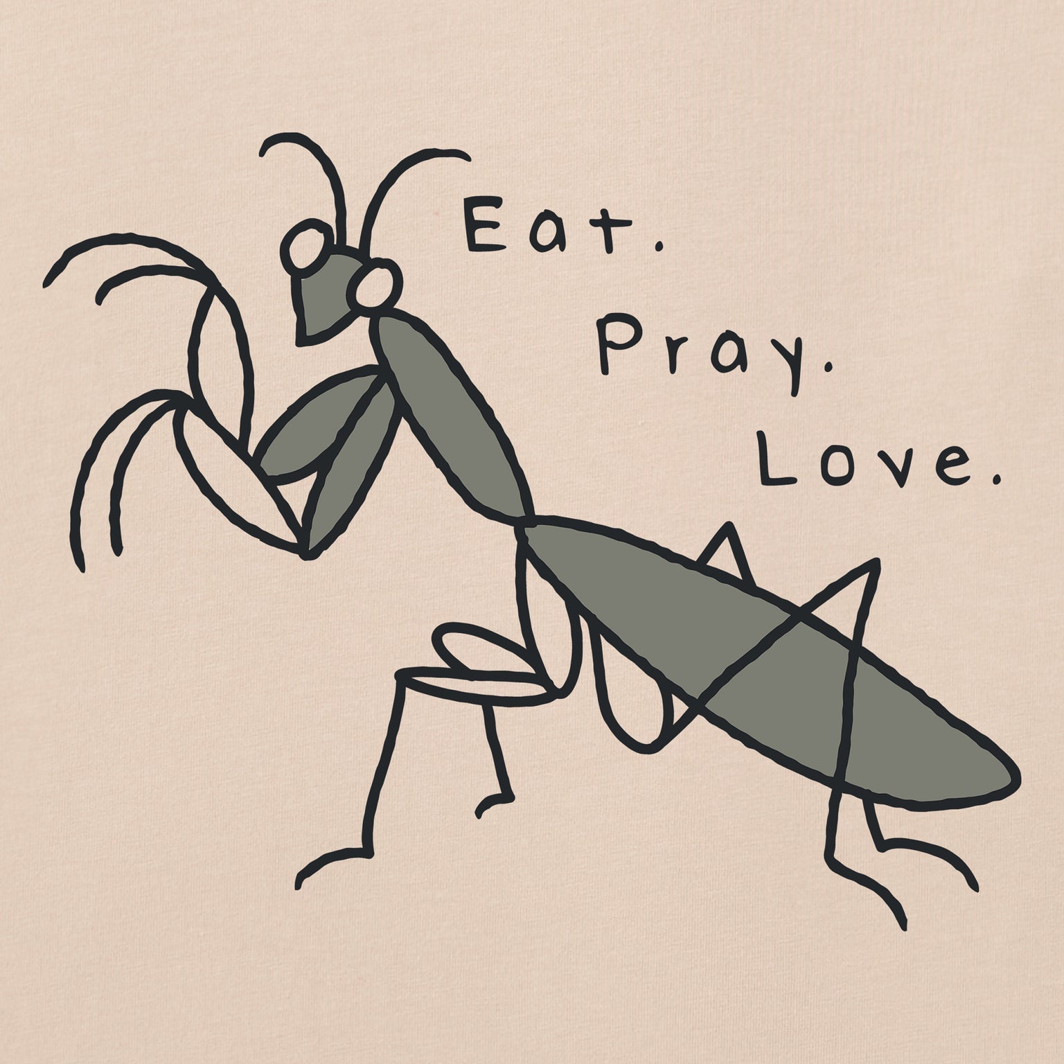 Eat Pray Love Mantis Short Sleeve Vee