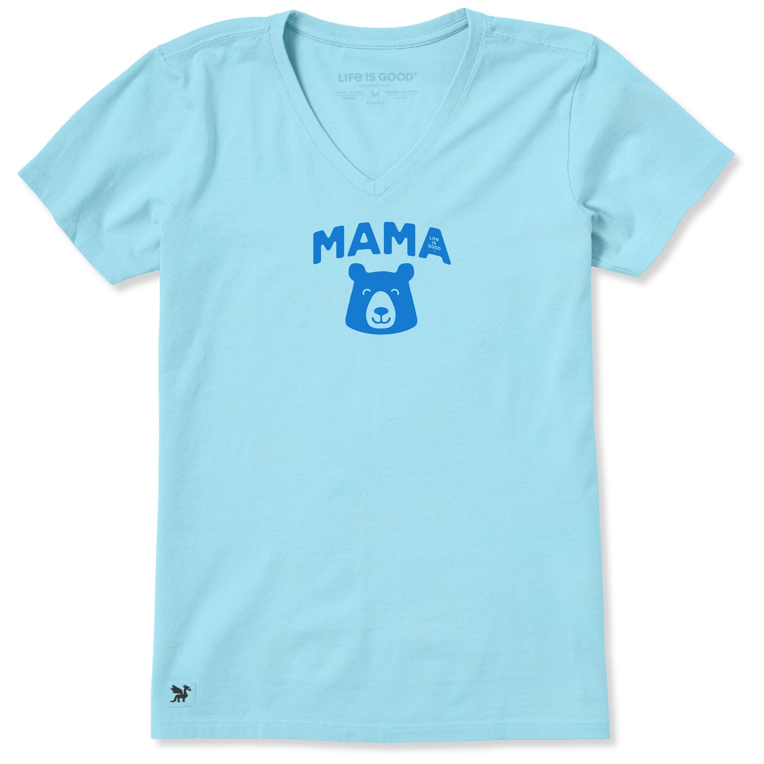 Mama Bear Head Short Sleeve Crusher-LITE Vee