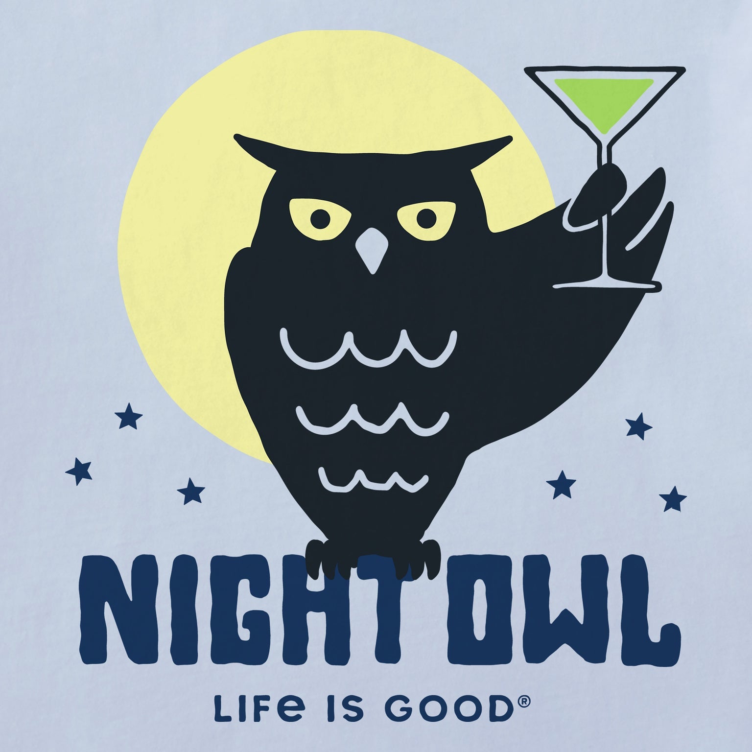 Crafty Night Owl Short Sleeve Crusher Vee