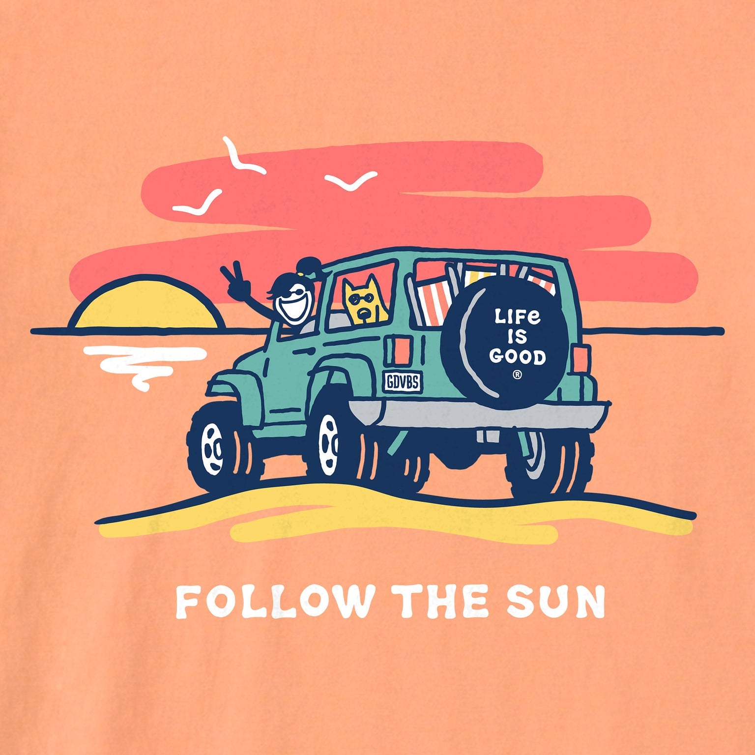 Follow the Sun Jackie Short Sleeve Crusher-LITE Tee