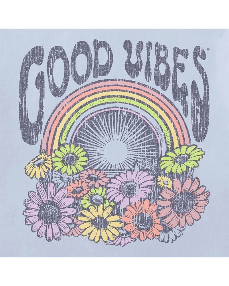 Good Vibes Flowers Short Sleeve Crusher Tee