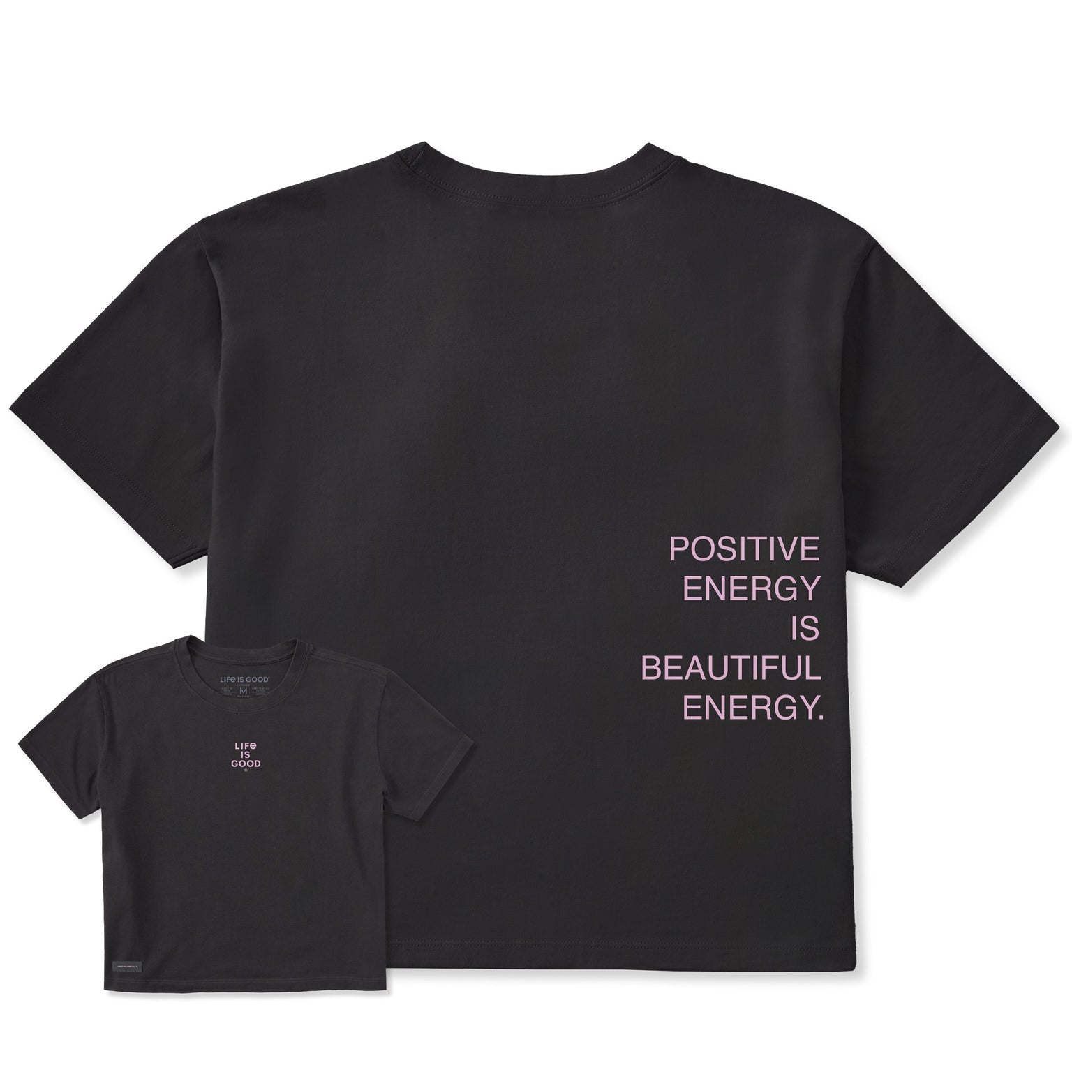 Positive Beautiful Energy Right Short Sleeve Crusher Boxy Tee