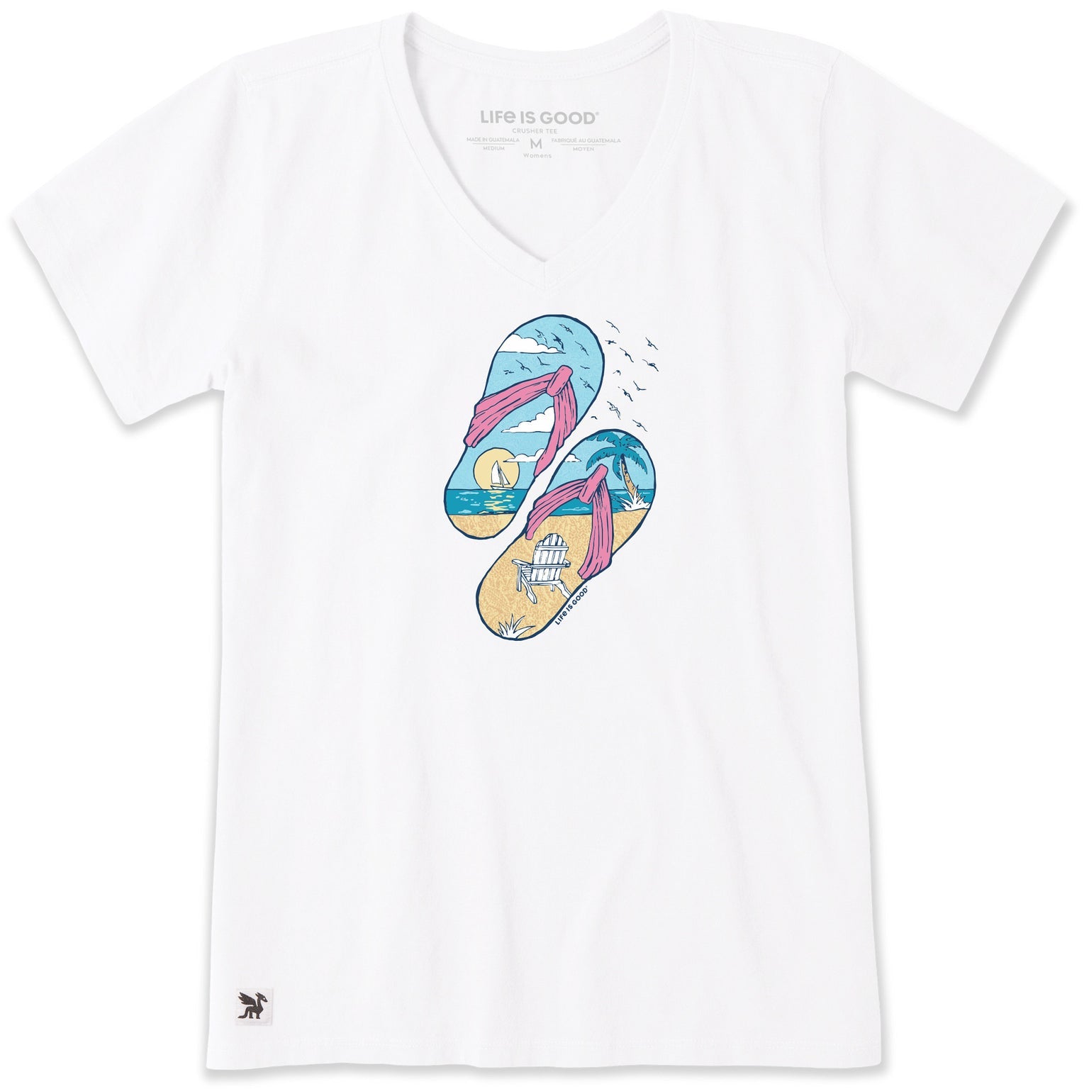 Beachy Sailing Flip Flops Short Sleeve Crusher-LITE Vee