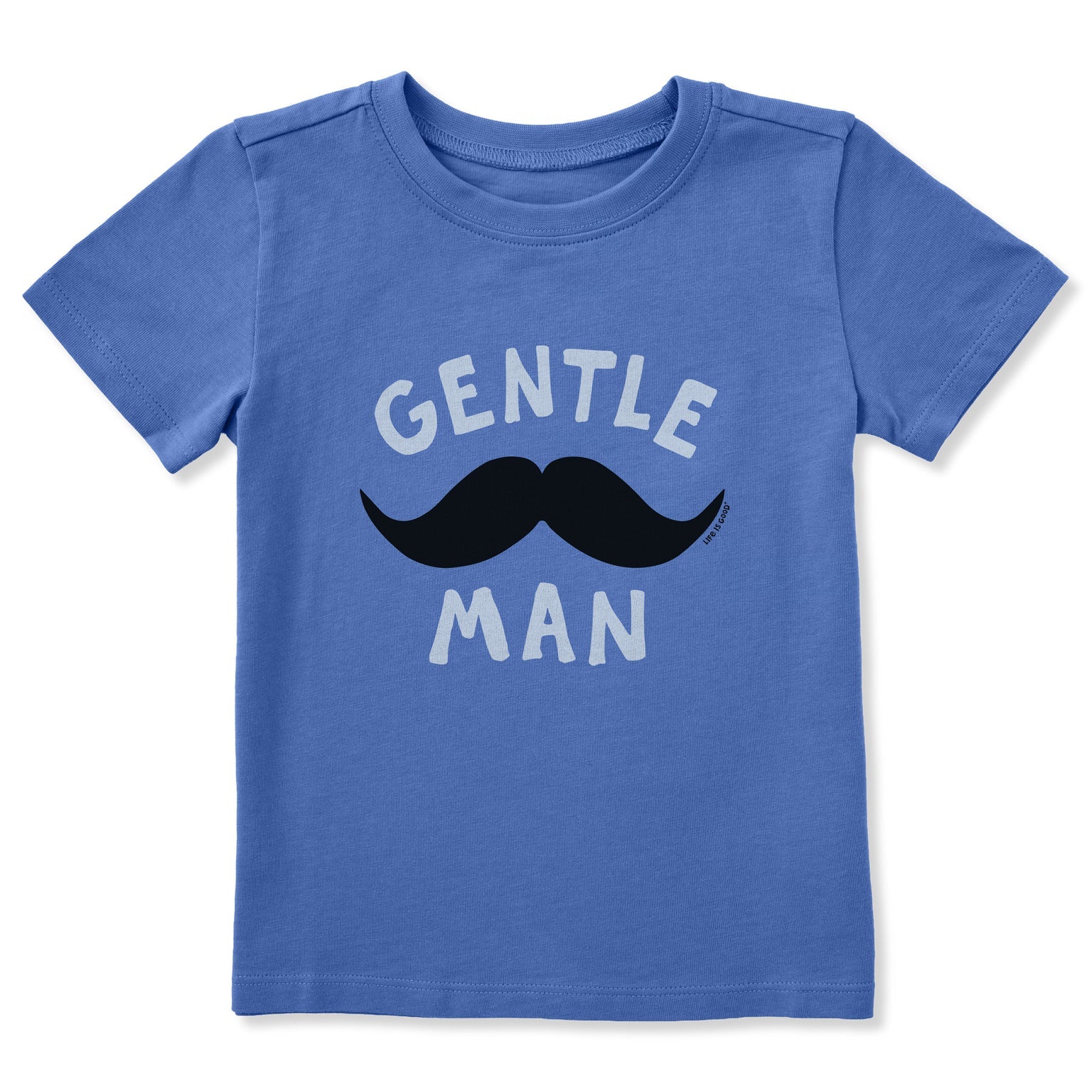 Gentle Man Mustache Toddler Crusher Tee