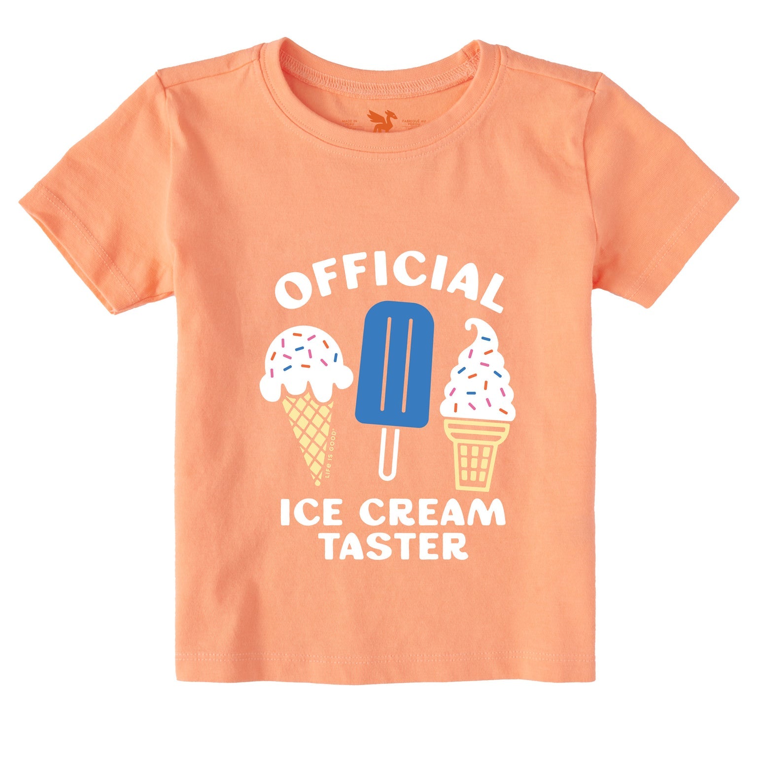 Official Ice Cream Taster Toddler Crusher Tee
