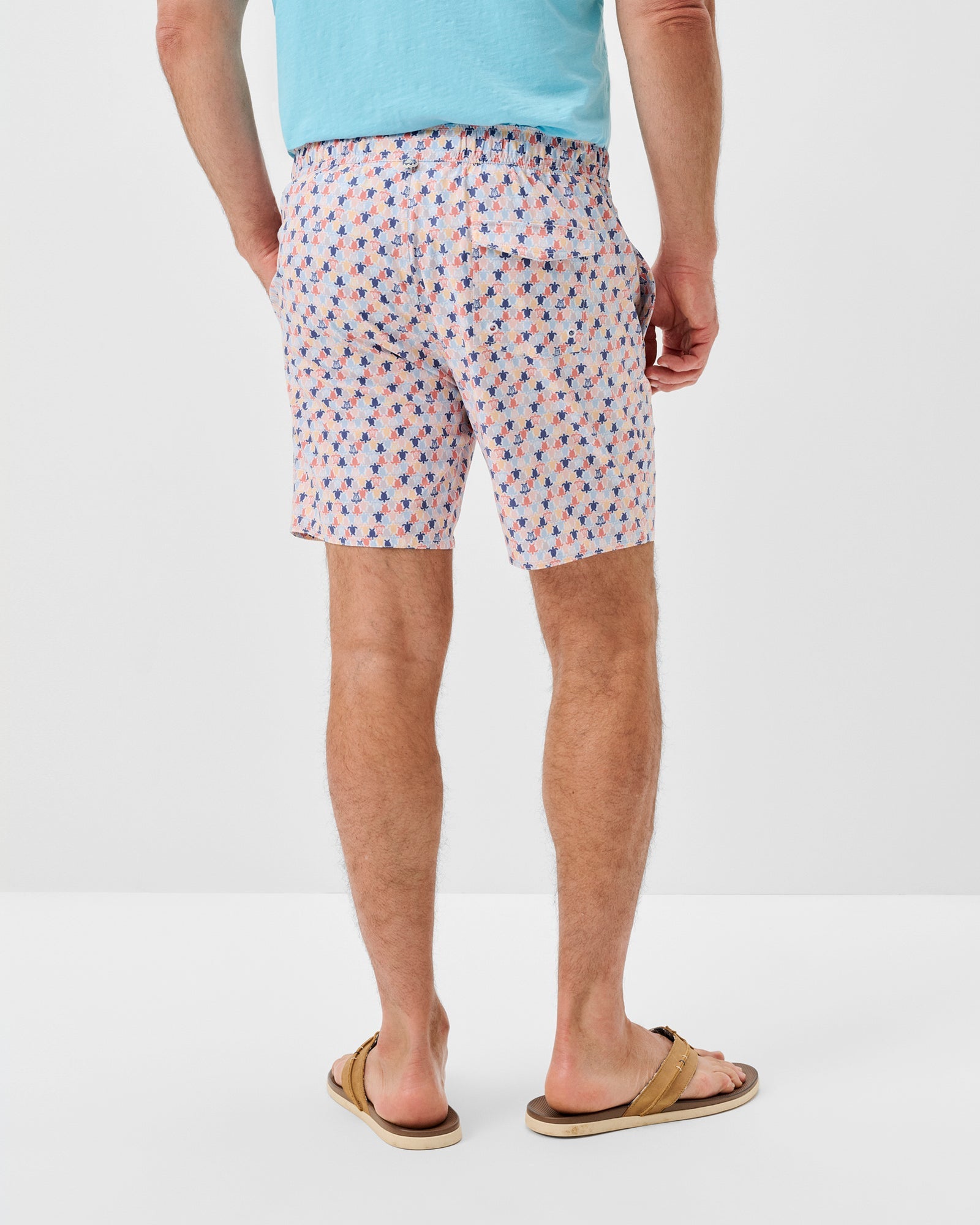 Half Elastic 7" Swim Trunks - Shelly
