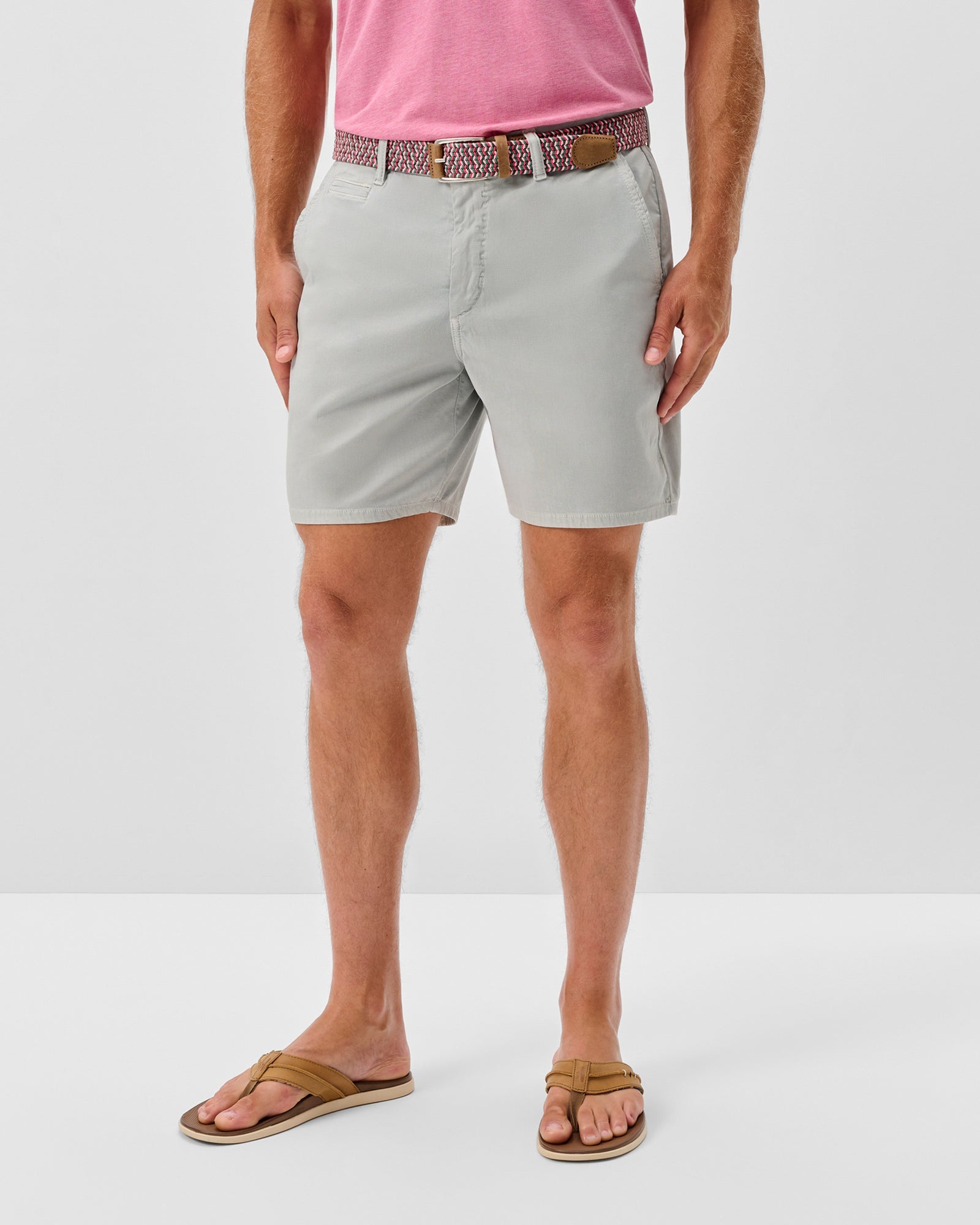 Nassau Cotton Blend Shorts - Chrome