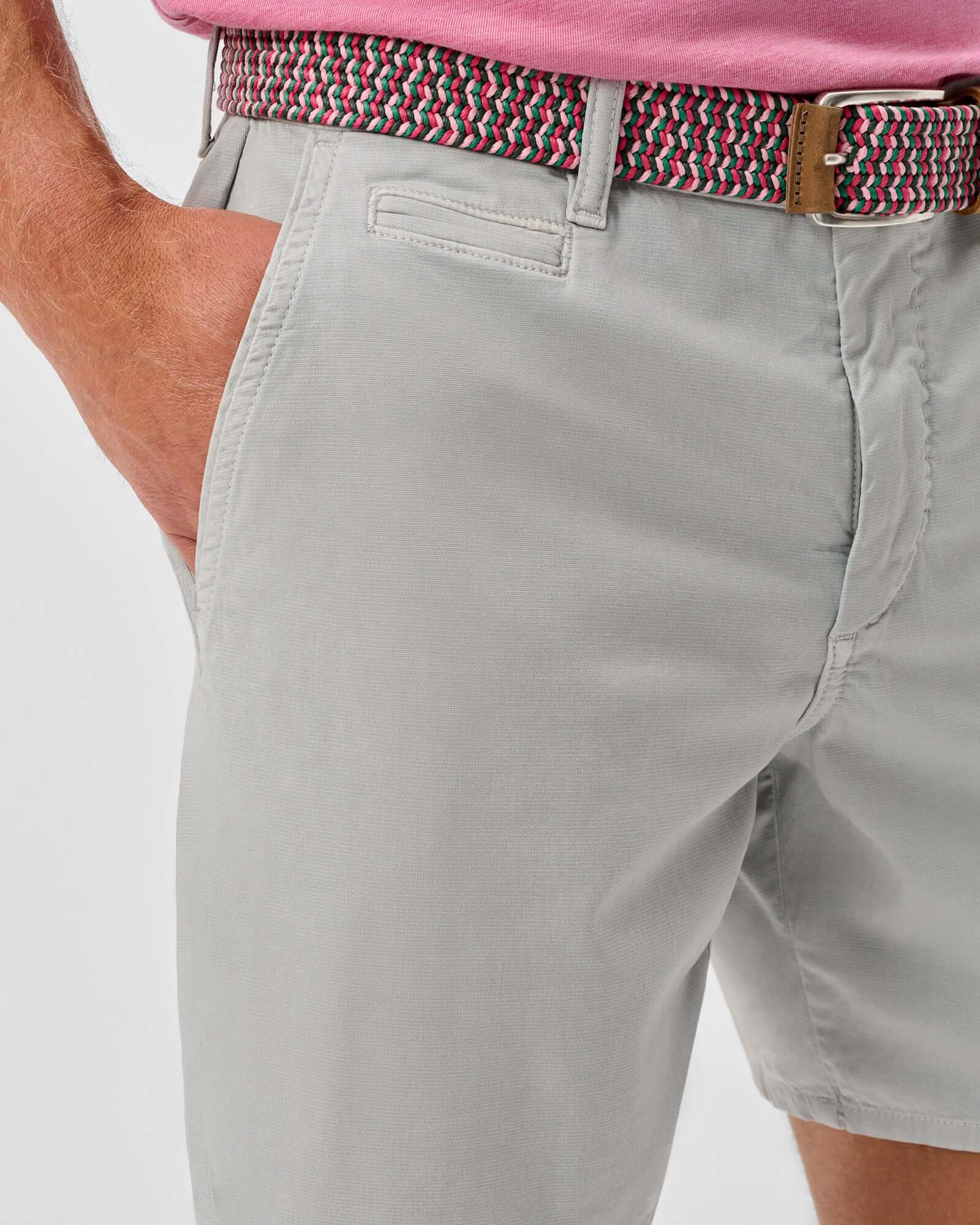 Nassau Cotton Blend Shorts - Chrome