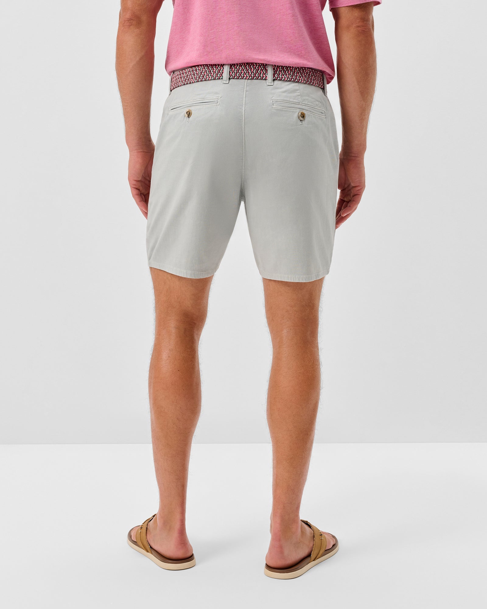 Nassau Cotton Blend Shorts - Chrome