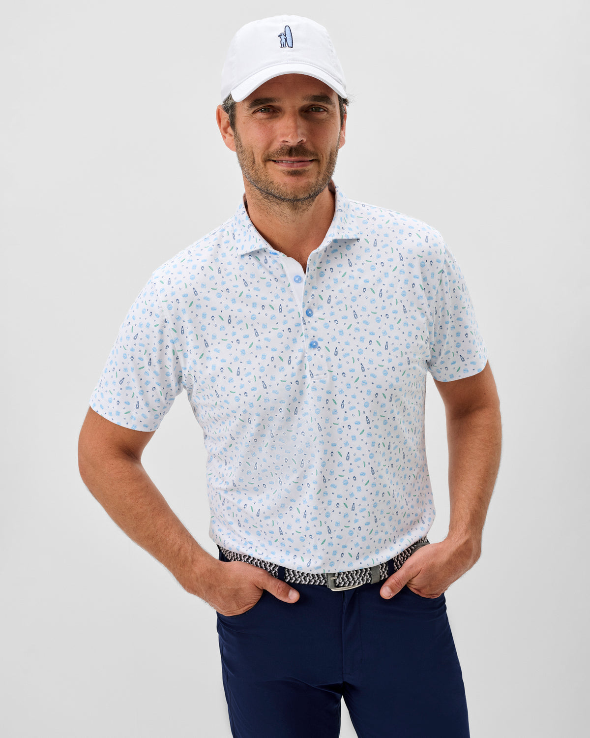 Performance Mesh Polo - Burgers N Beers
