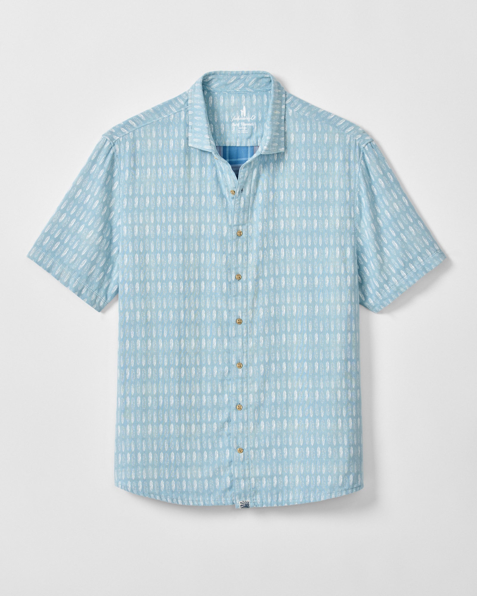 "Surf Flannel" Short Sleeve Button Down Shirt