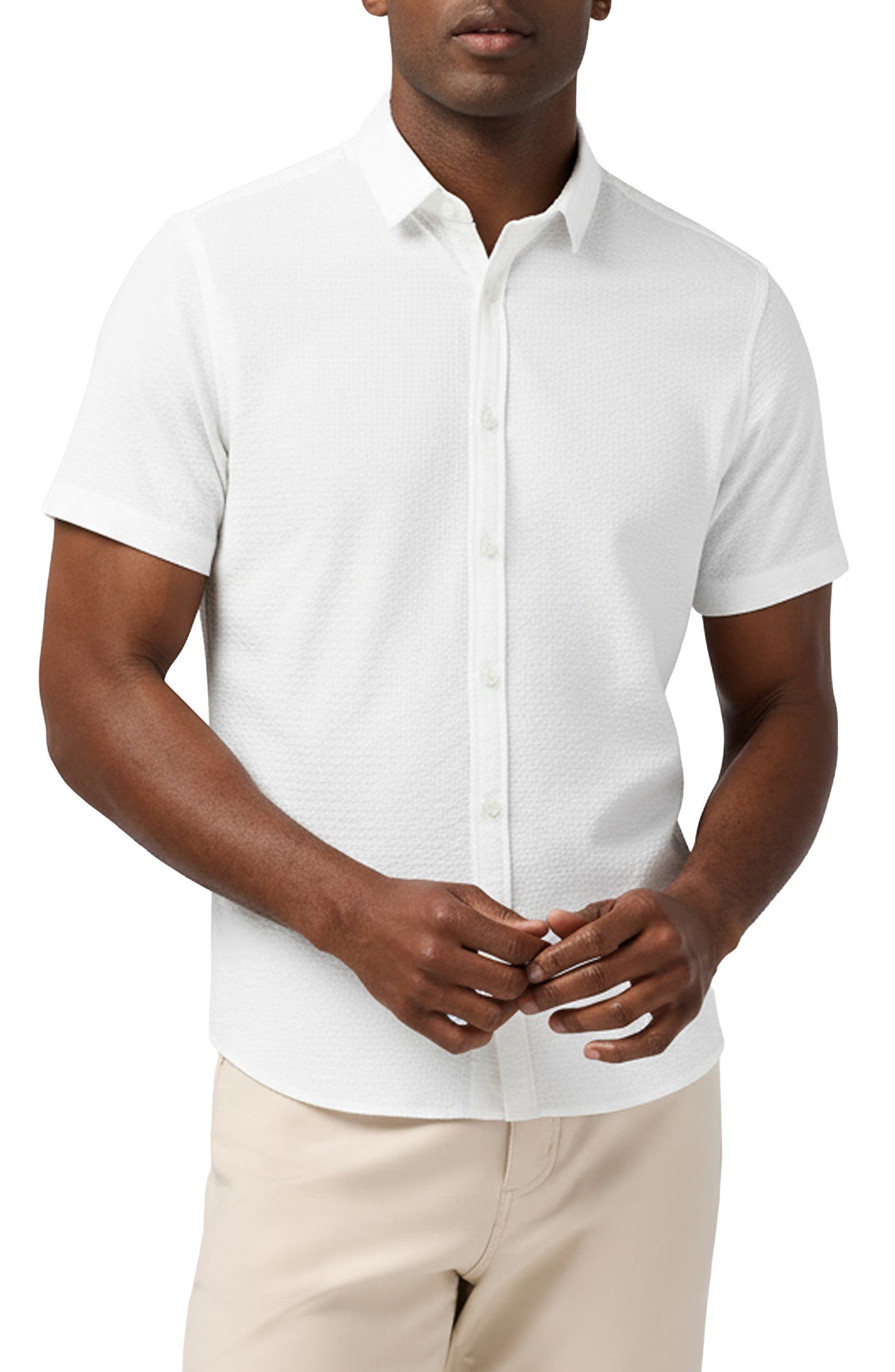 Porter Short Sleeve Shirt - White