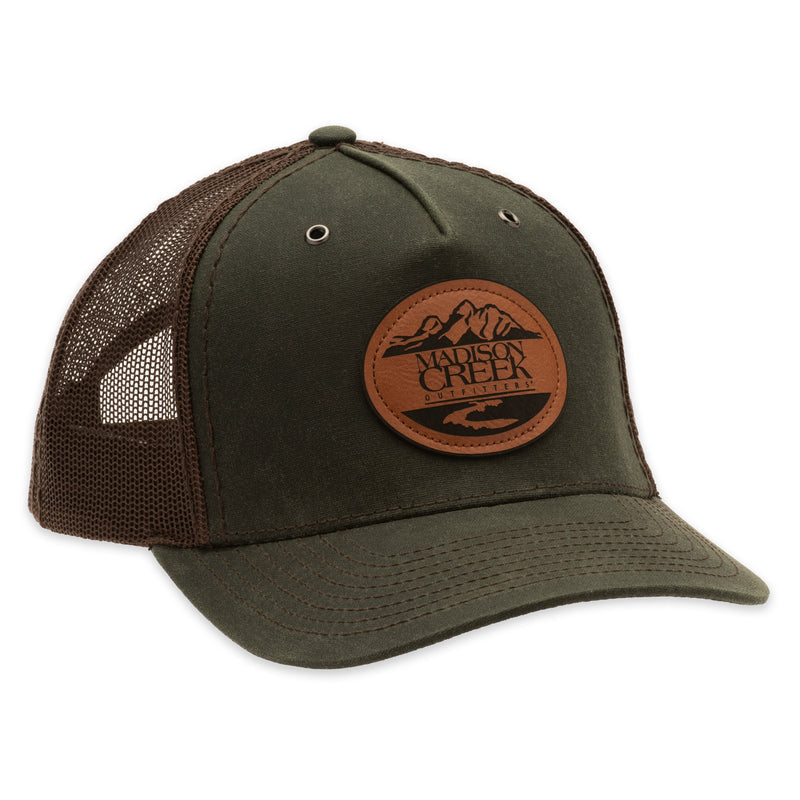 Richardson 112 Leather Patch Waxed Trucker Hat