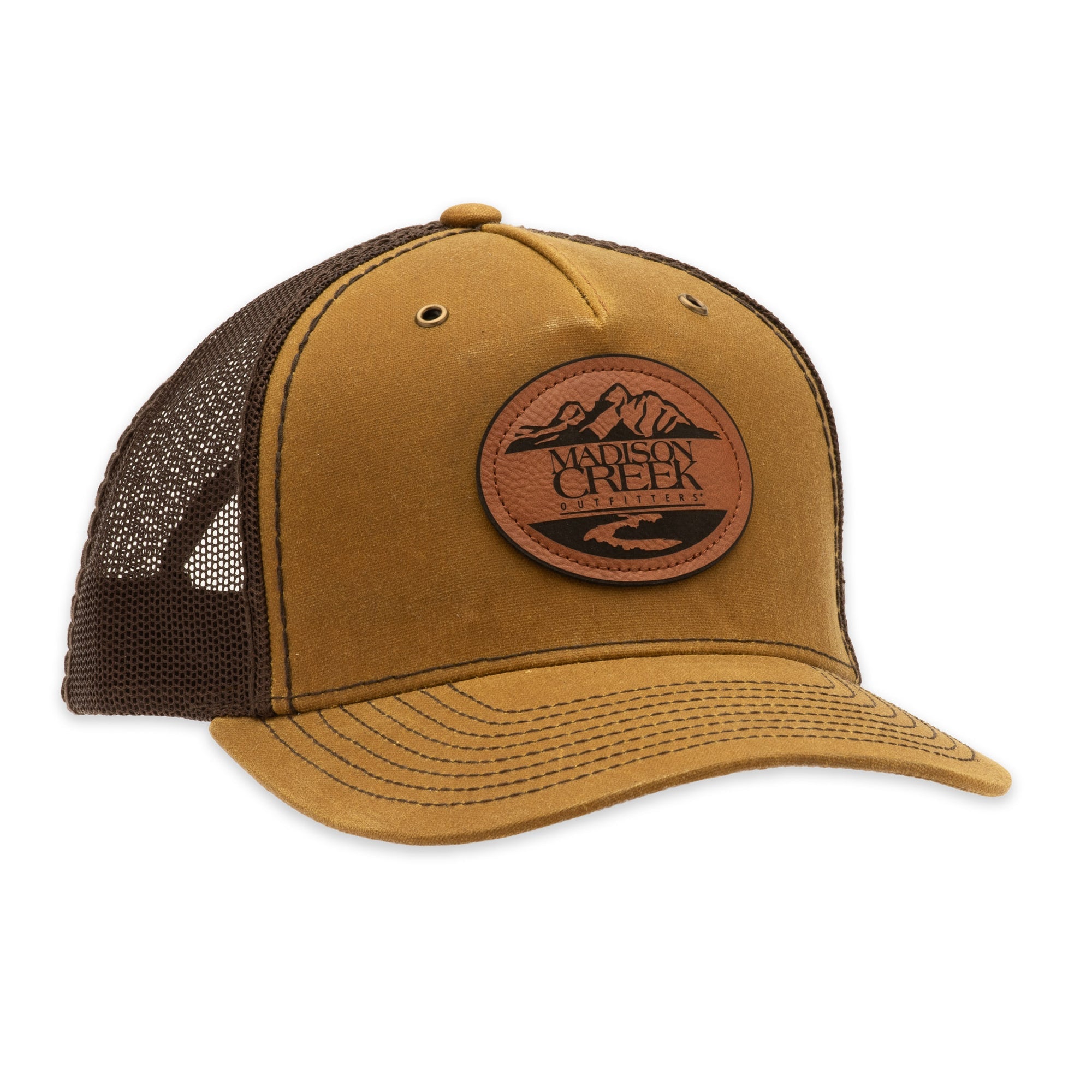 Richardson 112 Leather Patch Waxed Trucker Hat
