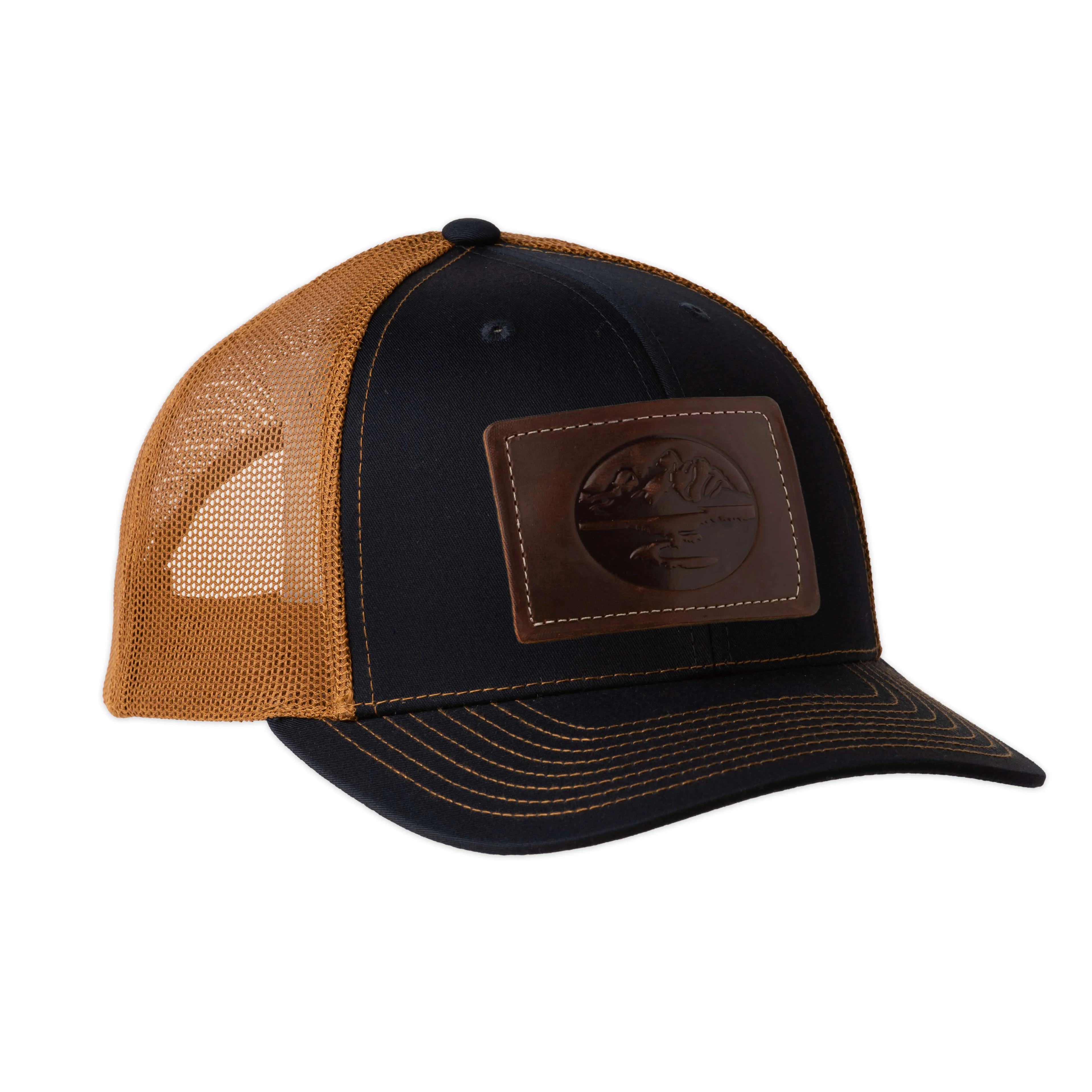 Richardson 112 Leather Patch Trucker Hat