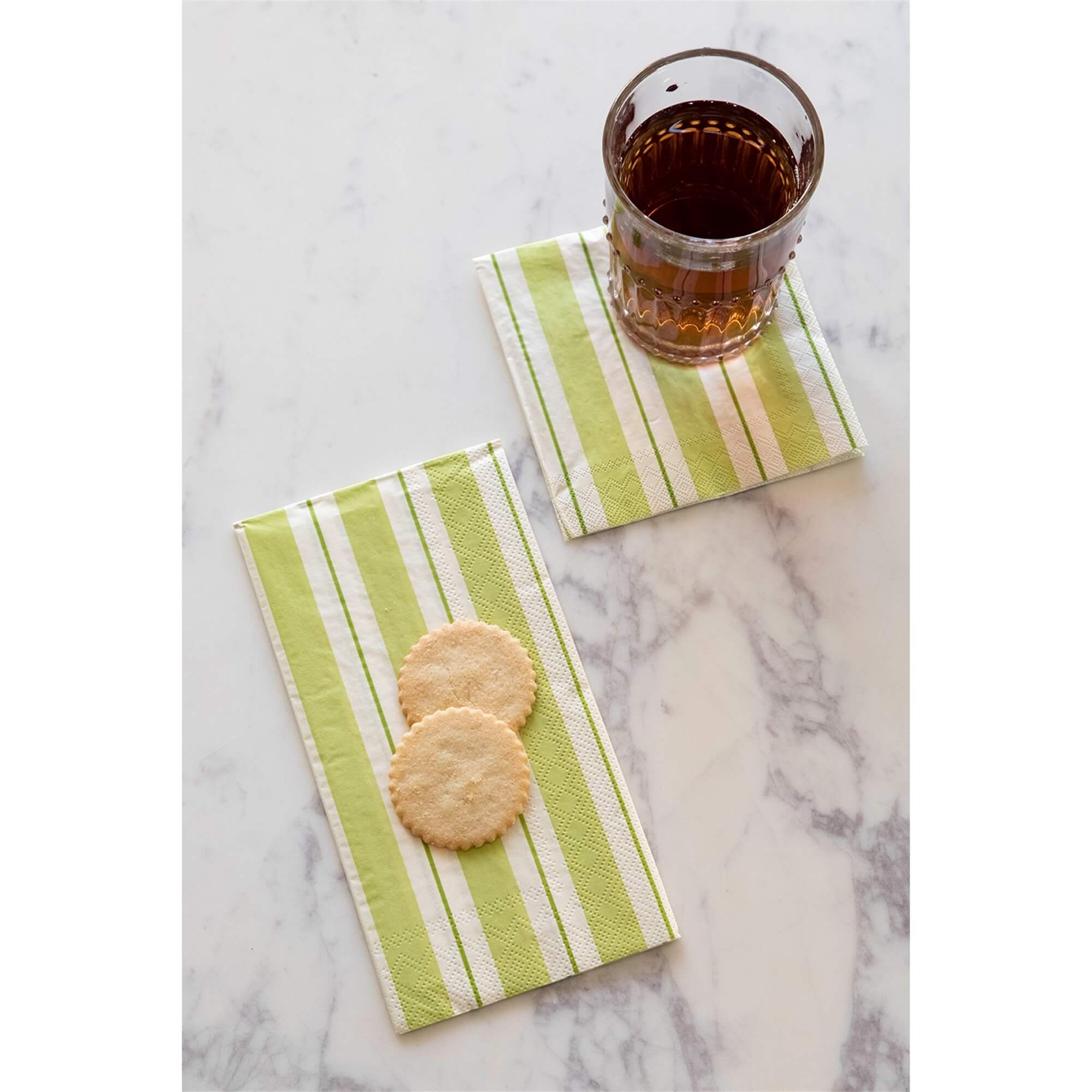Cocktail Napkin - Green Awning