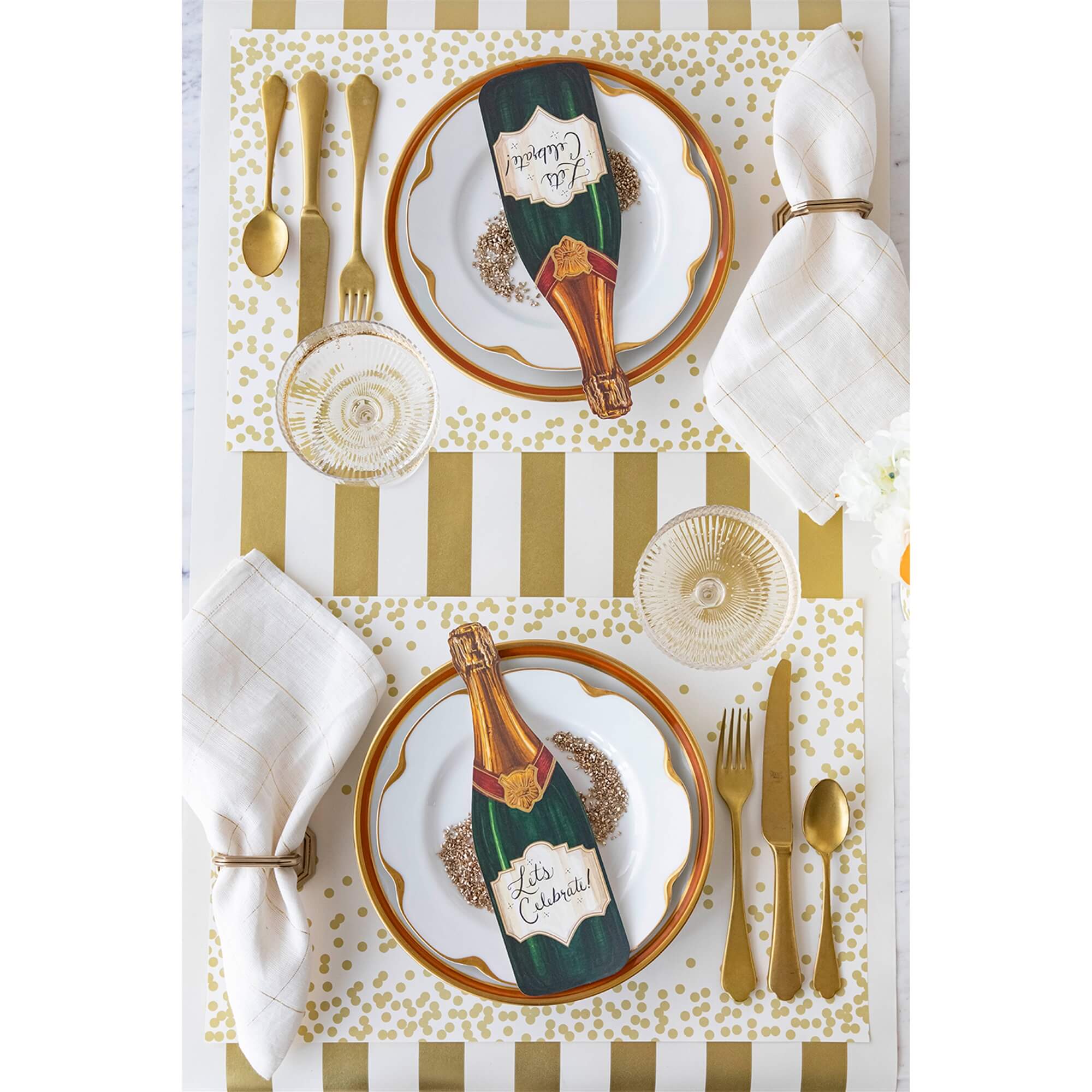 Classic Stripe Table Runner - Gold