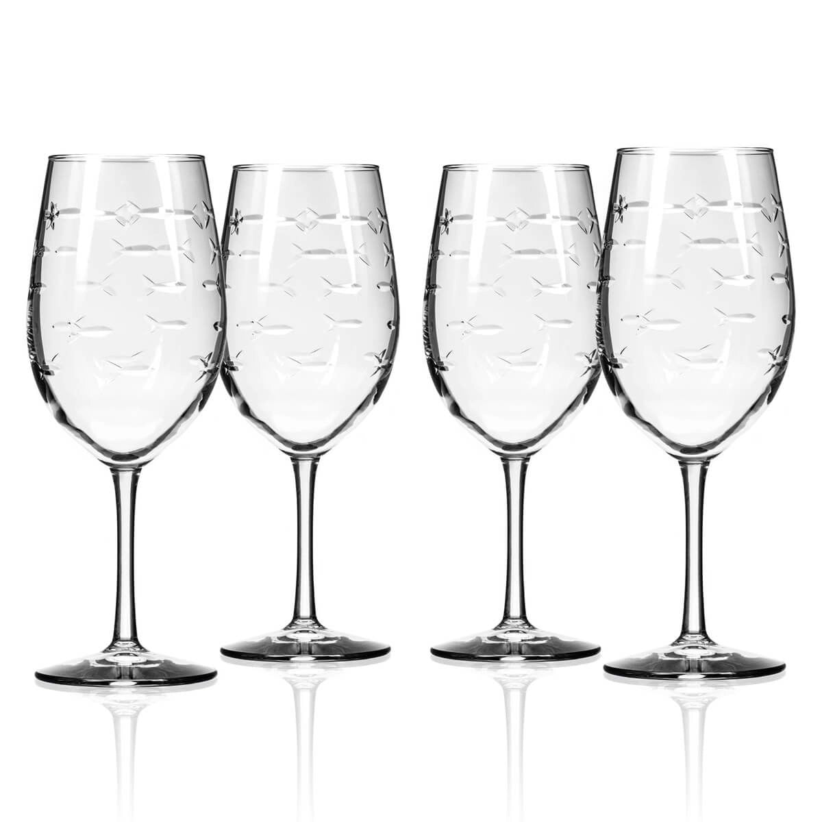 School Of Fish All Purpose Wine Glass