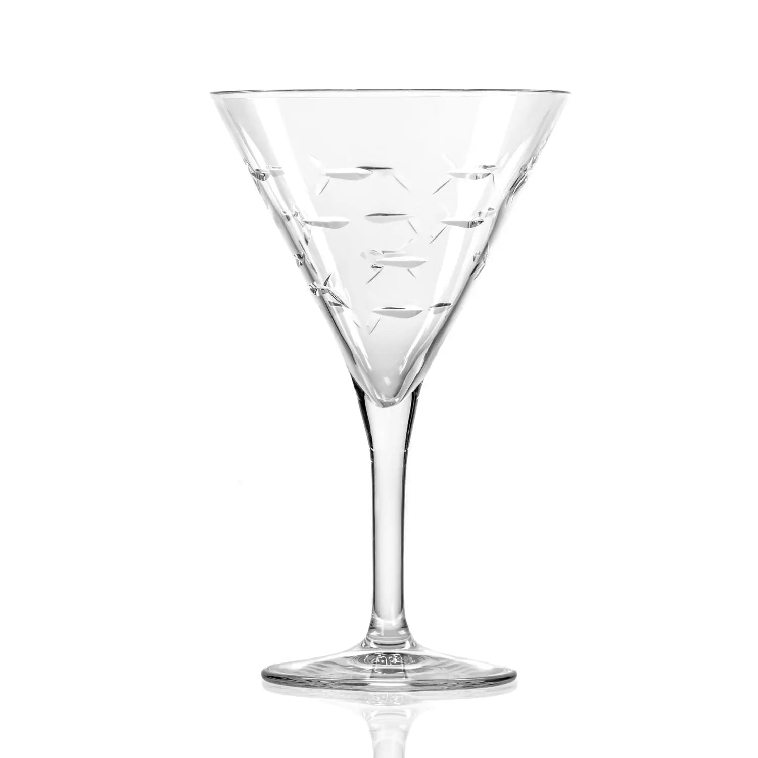 School Of Fish Martini Glass