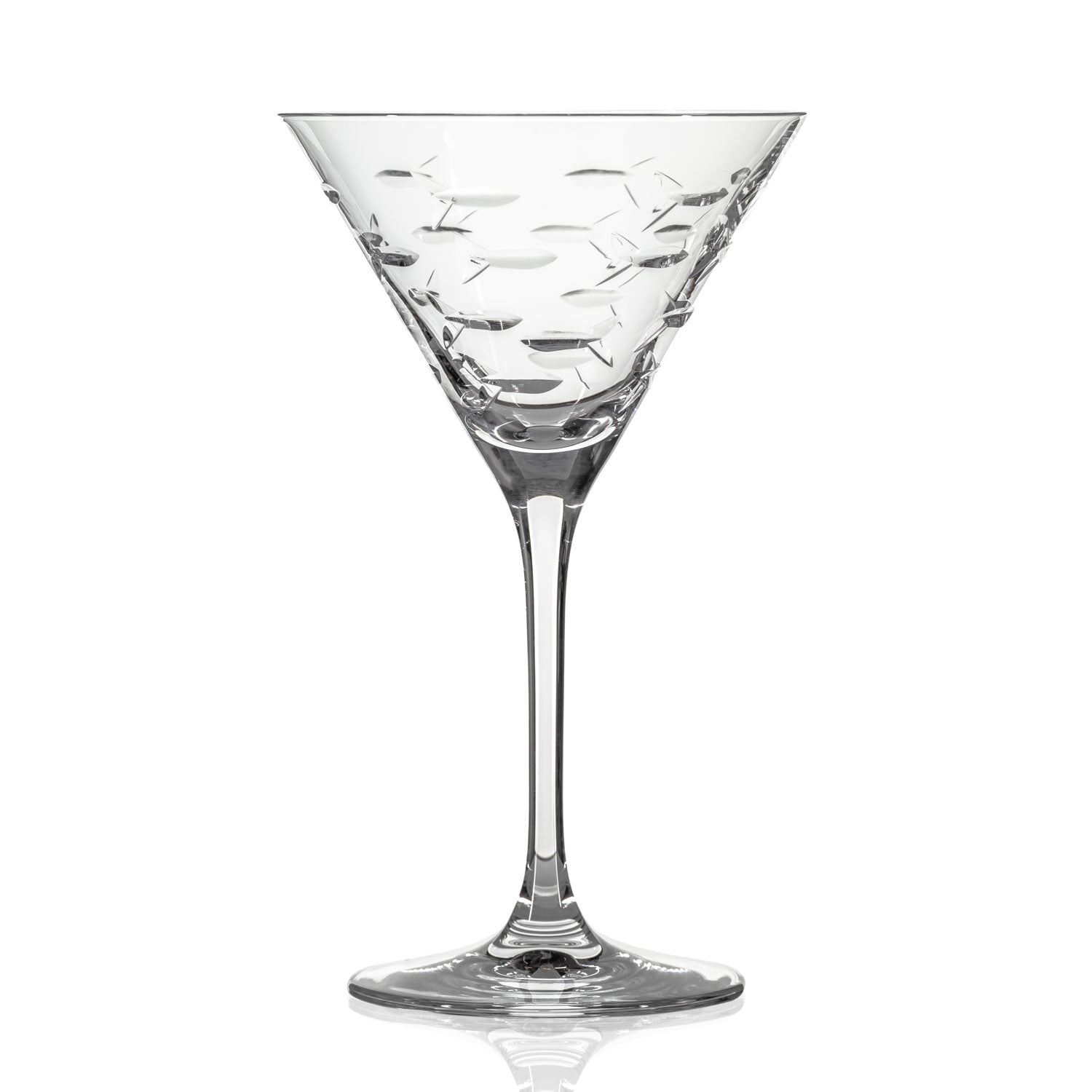 School of Fish Large Martini Glass