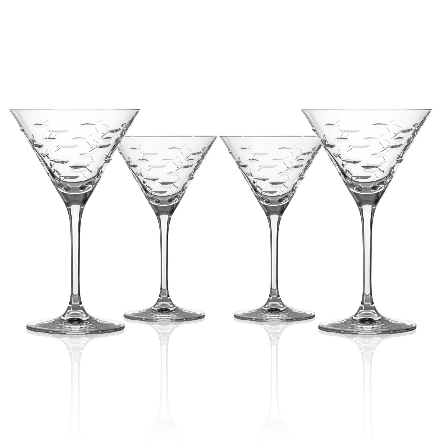 School of Fish Large Martini Glass