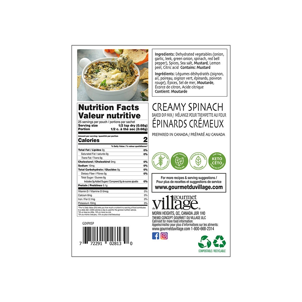 Dip Mix - Creamy Spinach