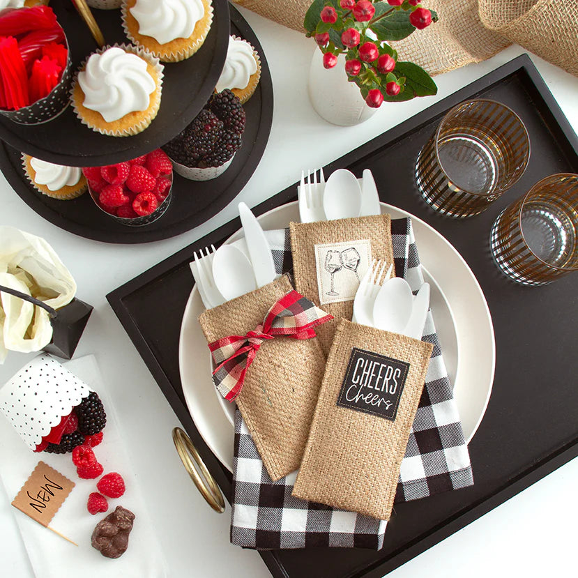 Silverware Pouches - Cheers