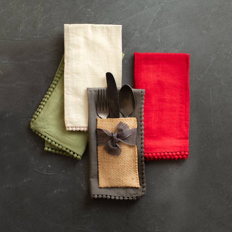 Cotton Lace Trimmed Napkins