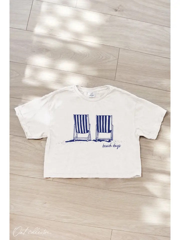 Beach Days Cropped Tee