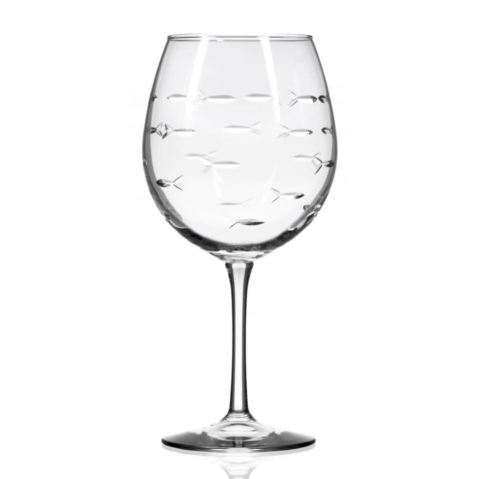 School Of Fish Balloon Wine Glass