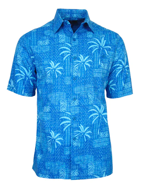 Cotton Print Shirt - Mallorca Palms