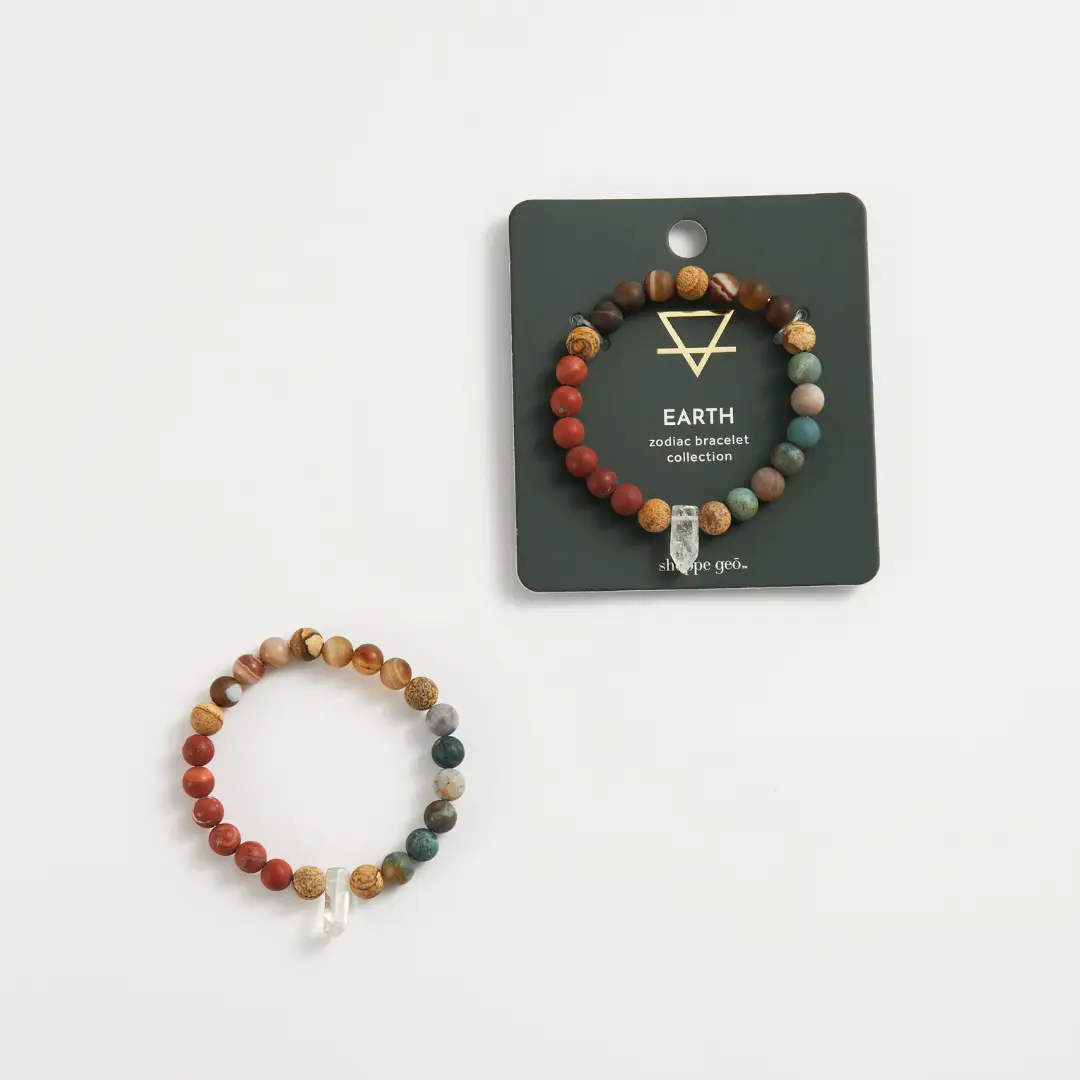 Zodiac Crystal Bead Bracelet