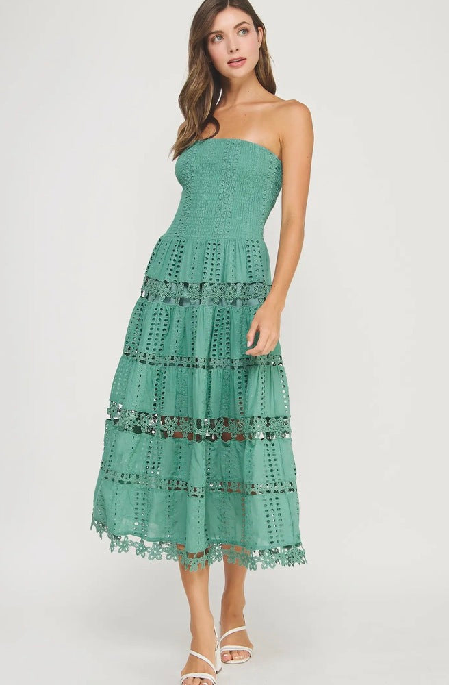 The Eloise Dress - Beryl Green