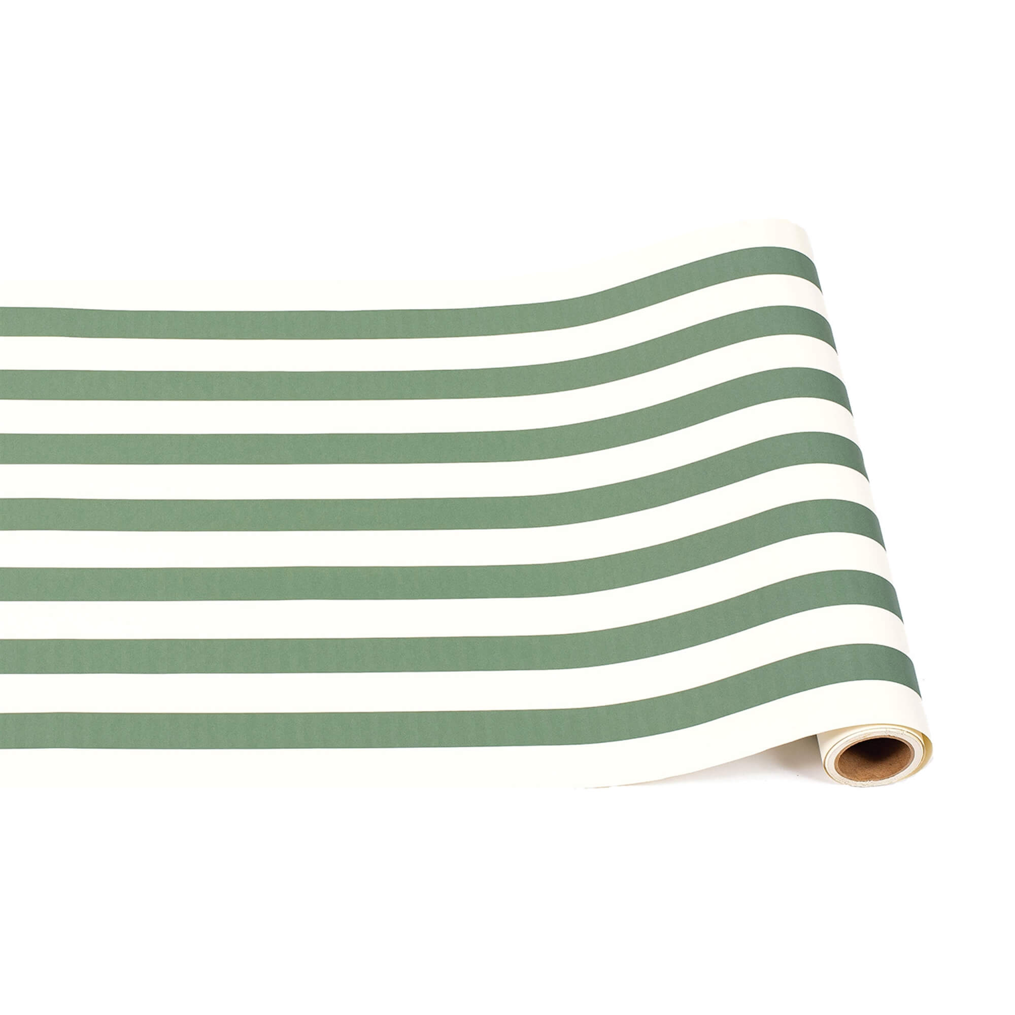 Classic Stripe Table Runner - Dark Green