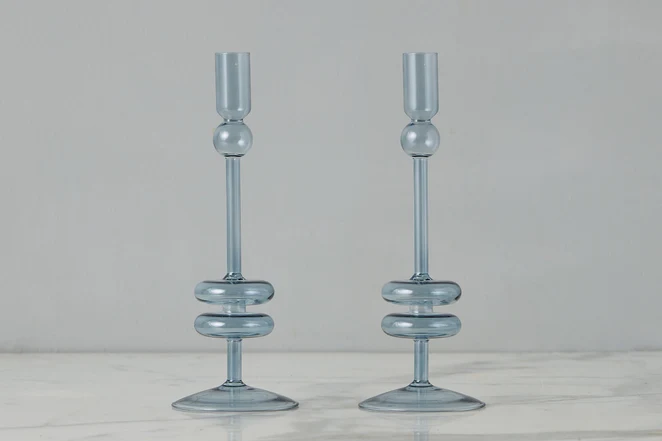 Glass Candlestick - Medium